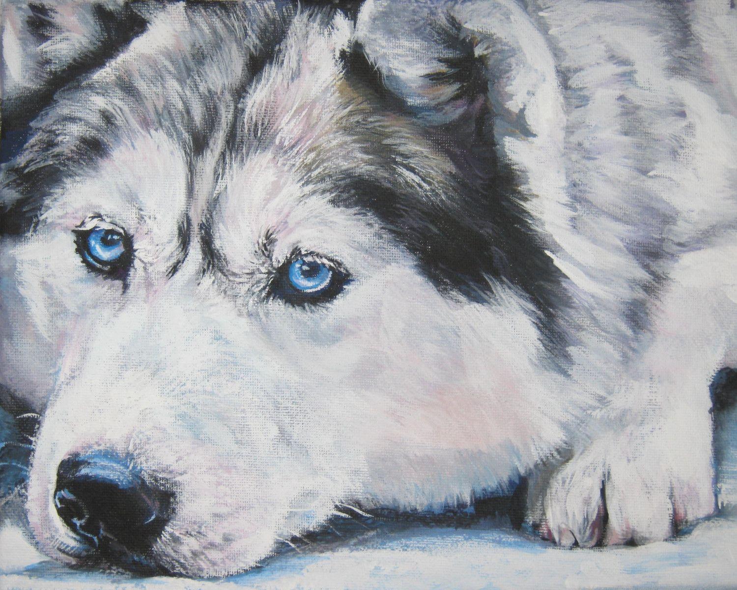 1500x1200 Drawn Siberian Husky dog photo and wallpaper. Beautiful Drawn