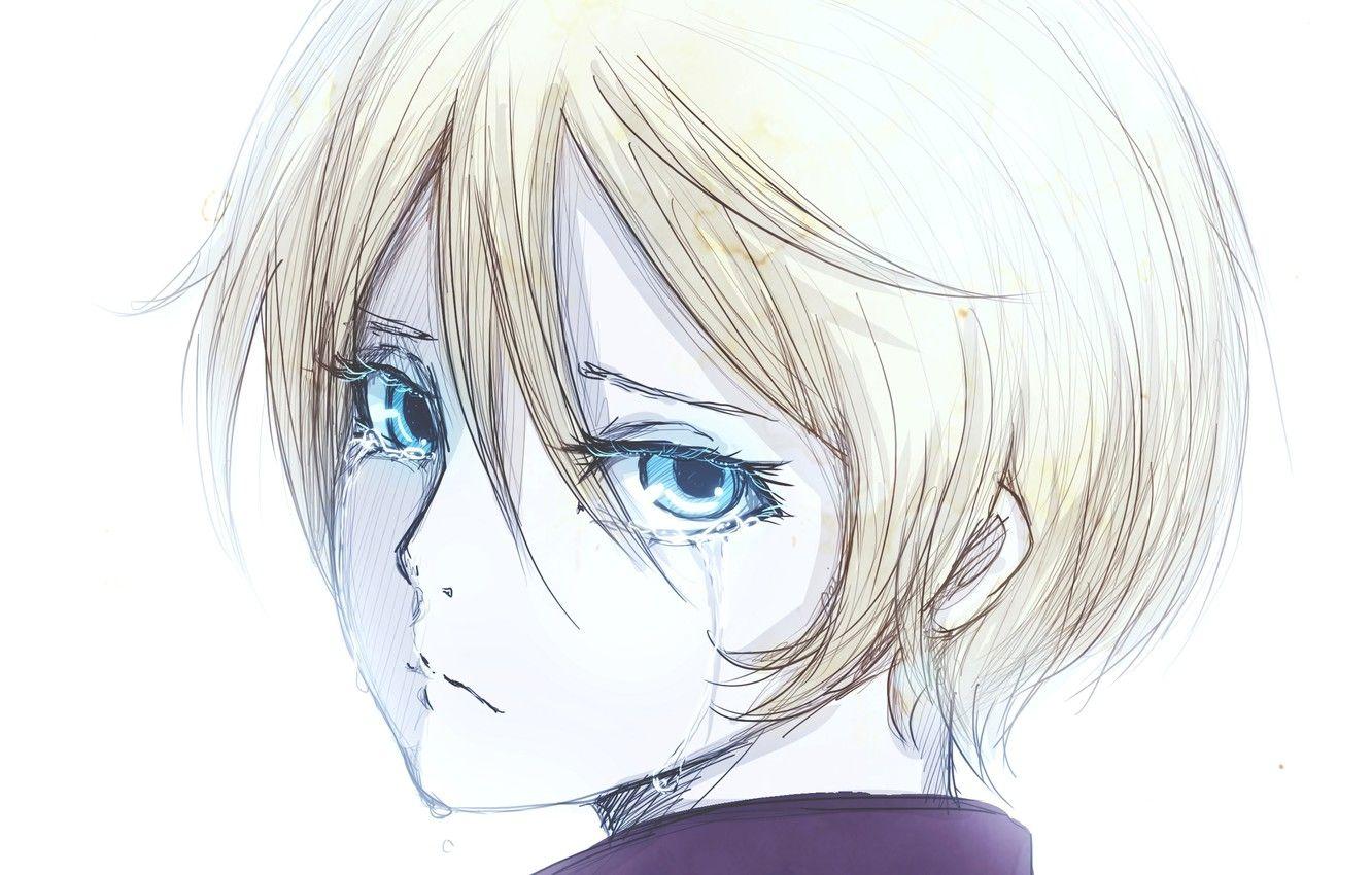 1332x850 Wallpaper boy, art, blue eyes, tears, crying, Dark Butler