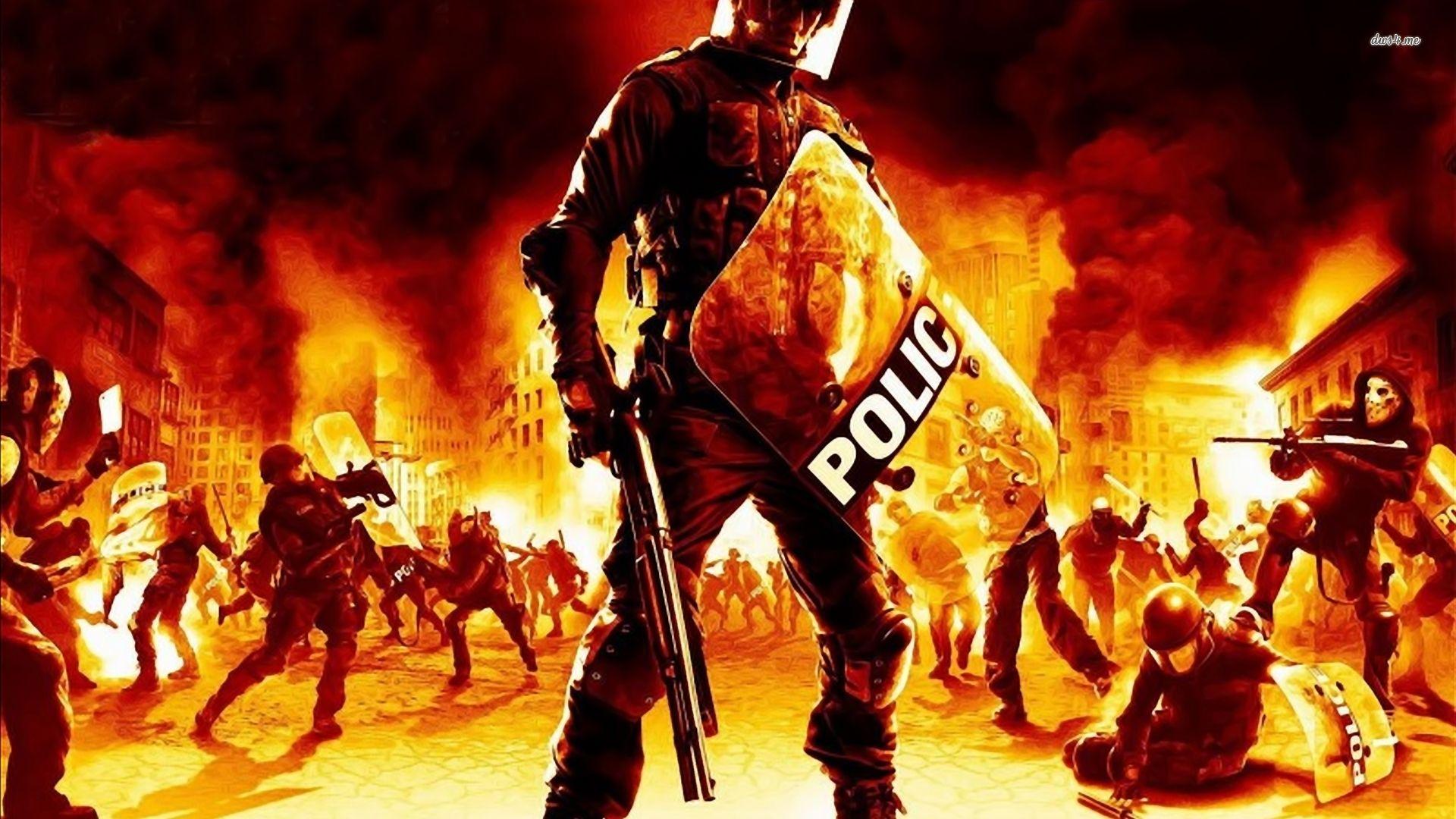 1920x1080 Free Police Wallpaper HD Resolution