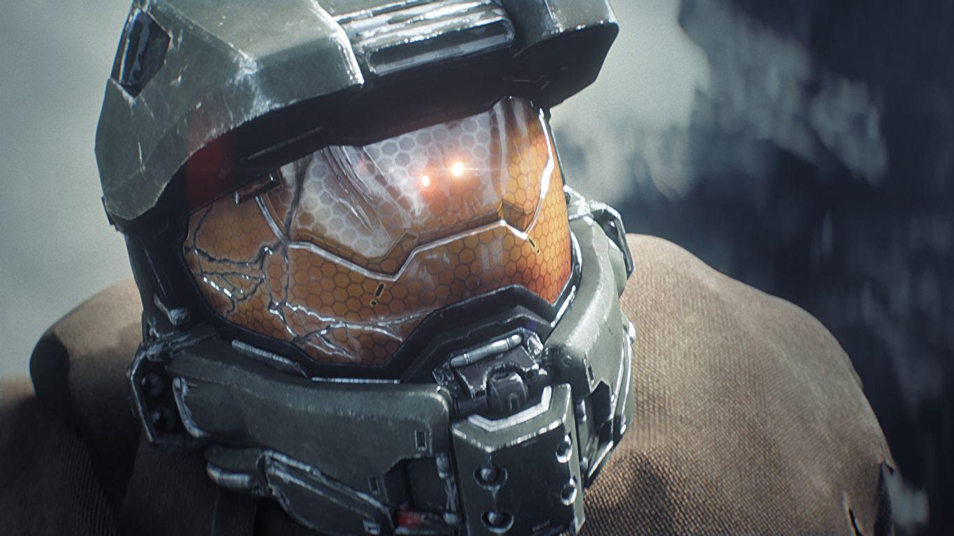 1366x768 Picture Helmet Warriors Halo 5: Guardians vdeo game 1366x768