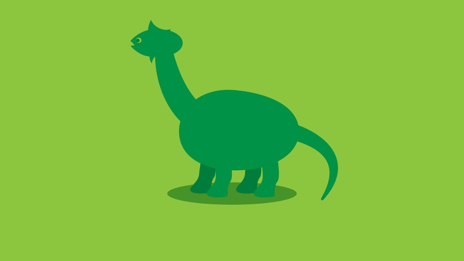 1920x1080 Brontosaurus Dinosaur Minimalist 1080P Laptop Full HD