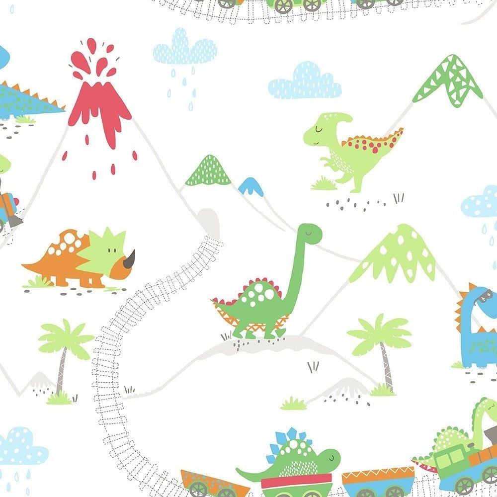 1000x1000 Holden Decor Make Believe Dino Town Multi Wallpaper
