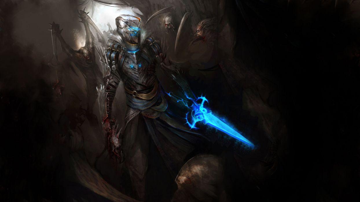 1244x700 Dead Space Drawing Necromorph Monster Creepy Warrior Armor Sci Fi