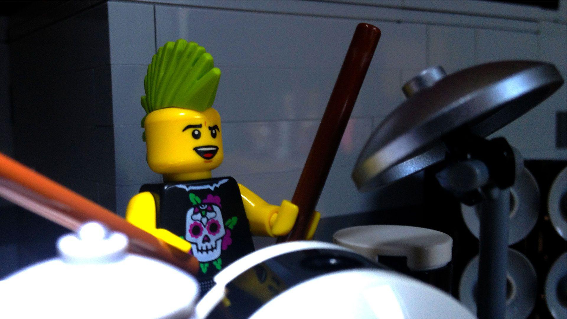 1920x1080 Lego Drummer Wallpaper