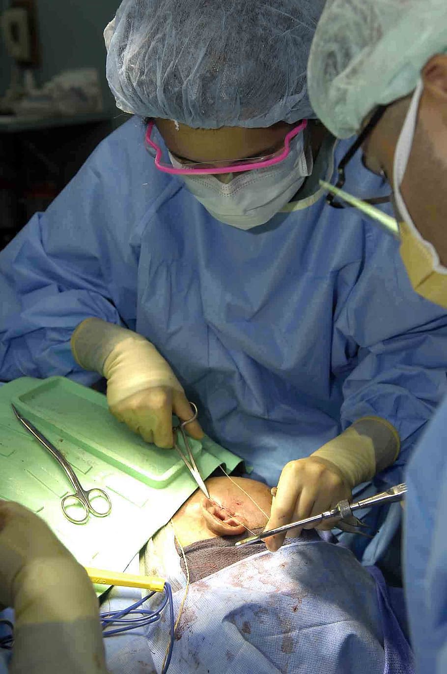 910x1370 HD wallpaper: woman using silver scissor, surgery, surgeons, operation, medical