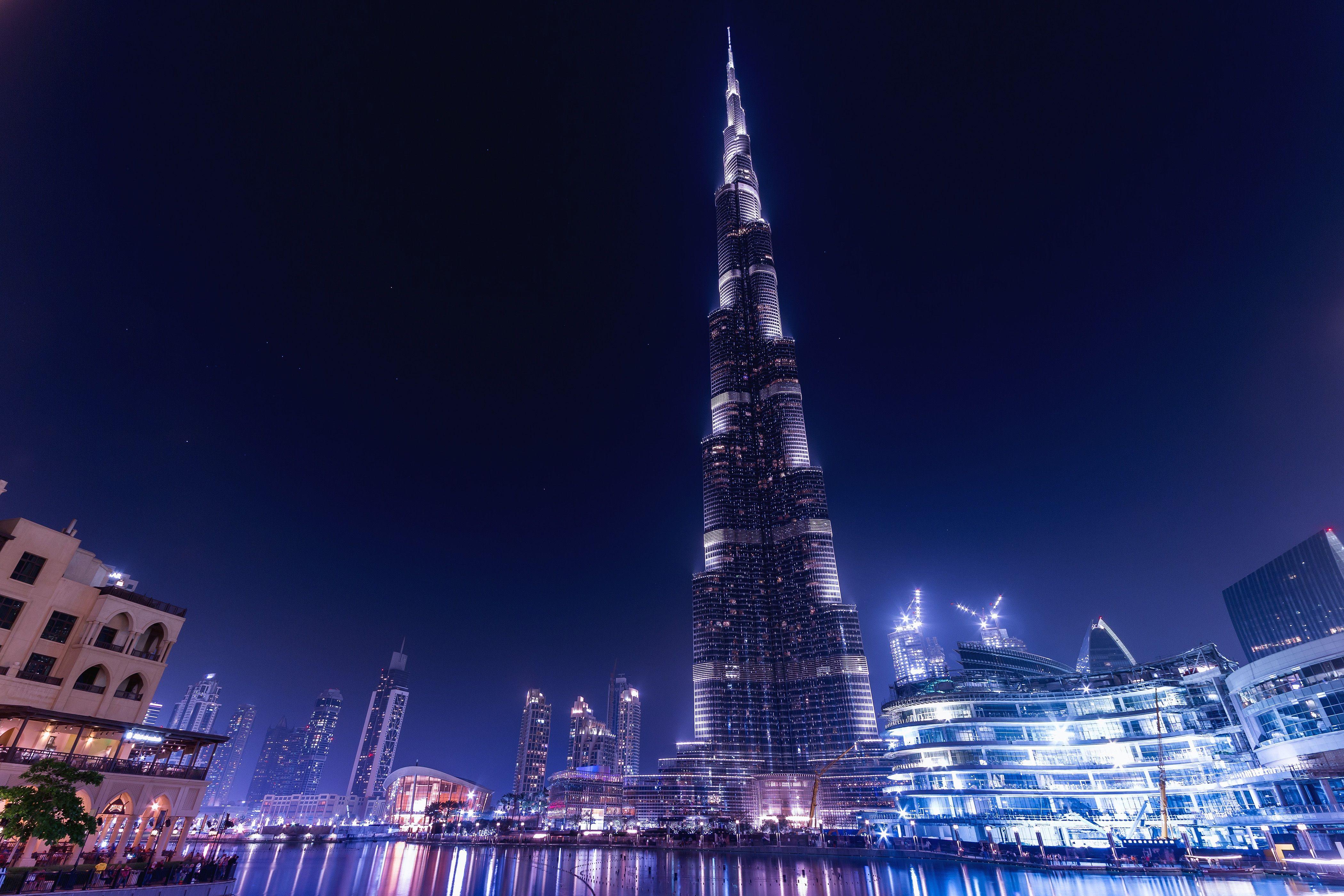 4200x2800 Wallpaper Burj Khalifa, Burj Dubai, Skyscraper, Dubai, Nightscape