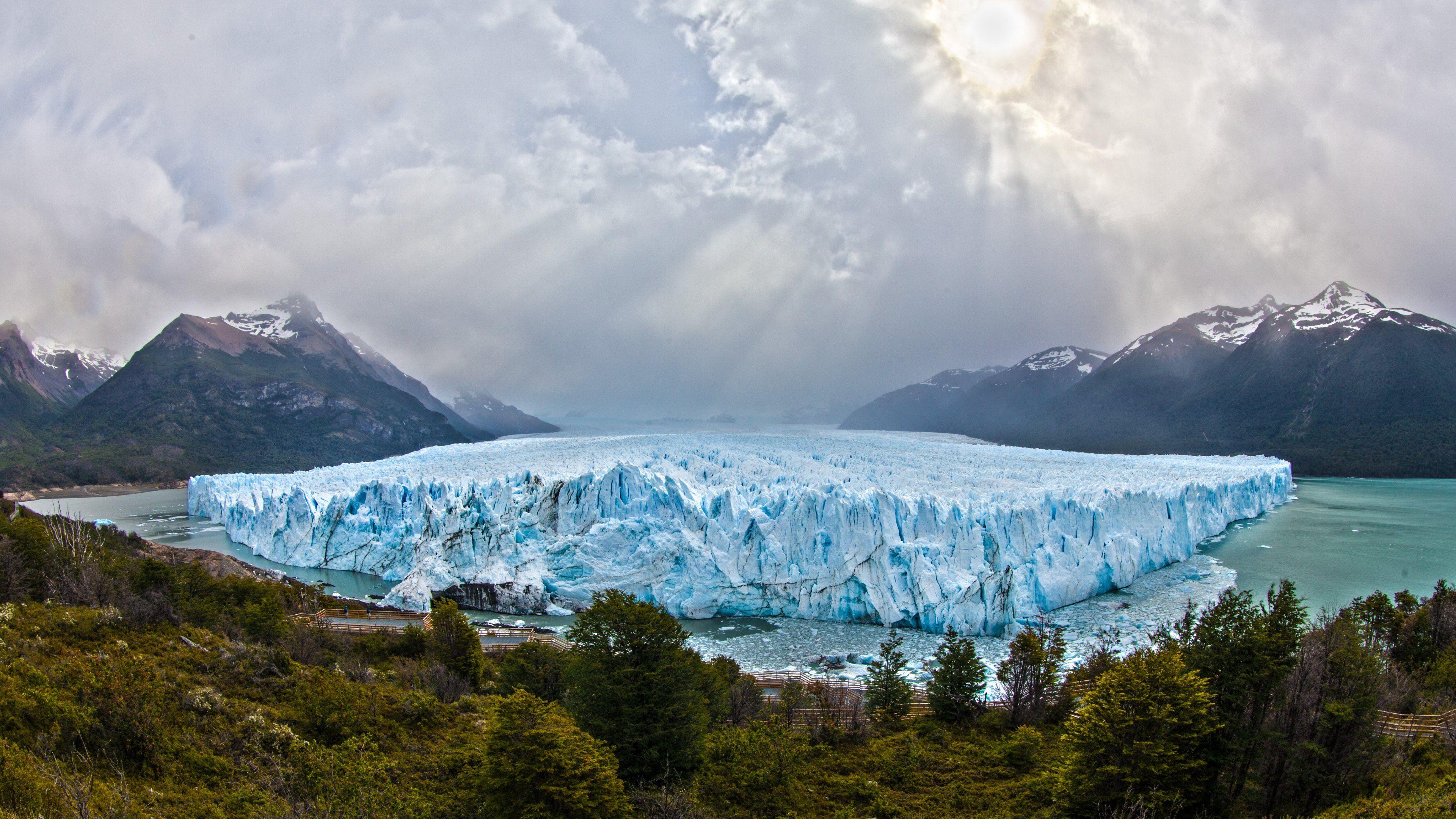 3840x2160 Free download Glacier Patagonia Landscape Argentina Wallpaper HD