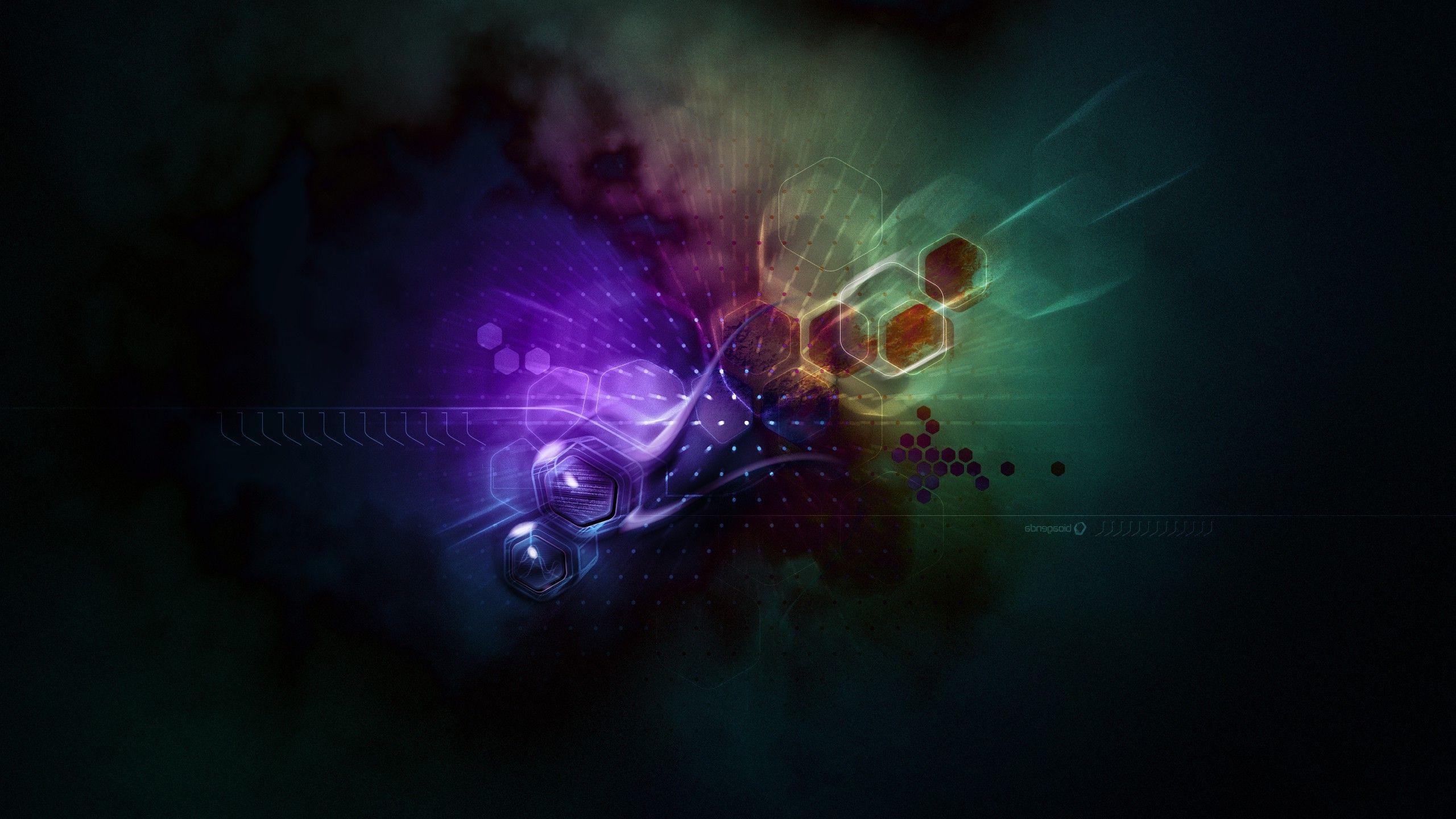 2560x1440 hexagon, Abstract Wallpaper HD / Desktop and Mobile Background
