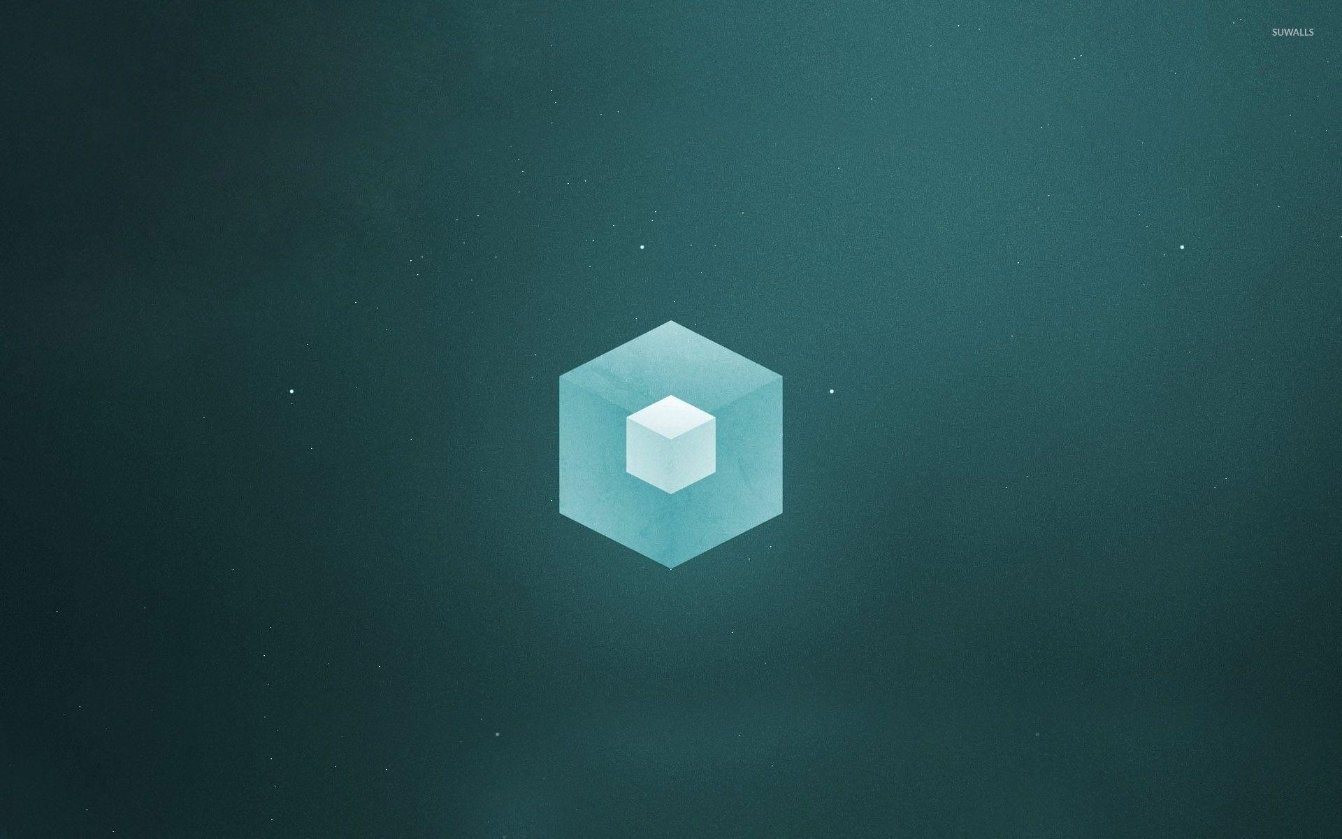 1920x1200 Cube in a hexagon wallpaper wallpaper
