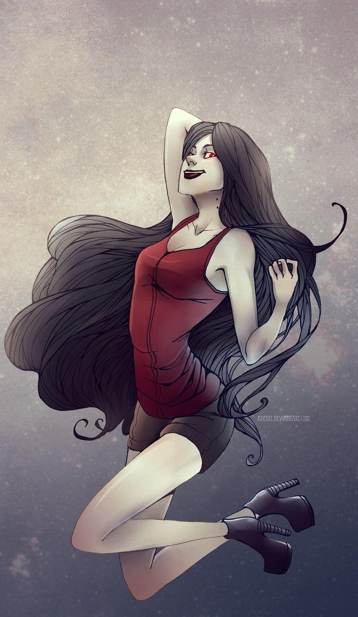 728x1255 HD wallpaper: cartoon, Adventure Time, Marceline the vampire queen, women