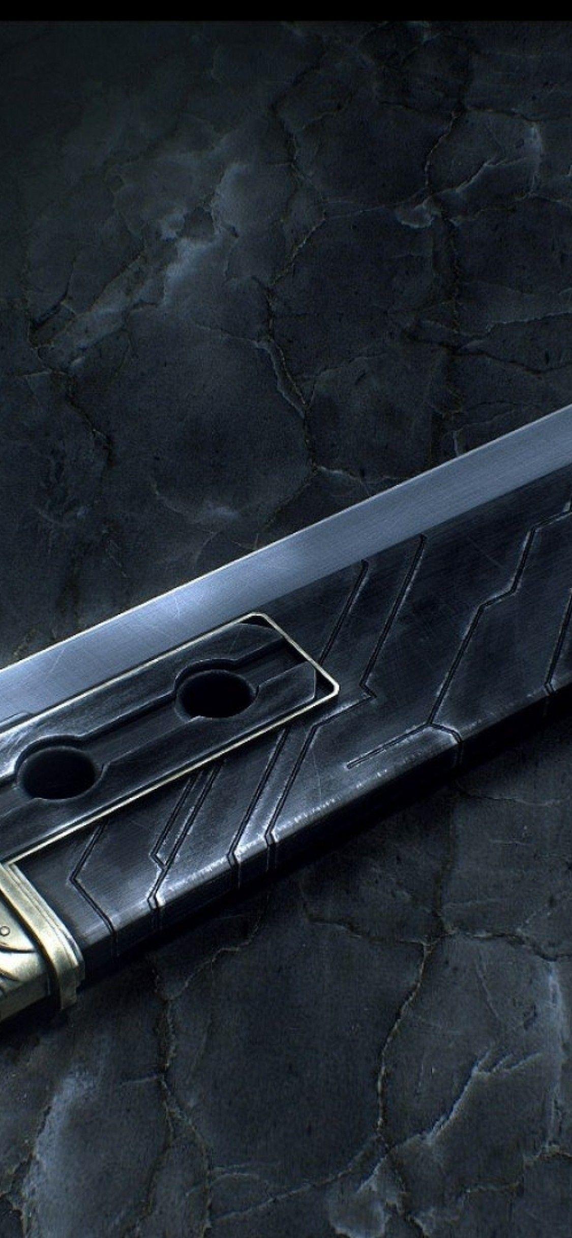 1125x2436 Download 1125x2436 Final Fantasy Vii, Sword Wallpaper for iPhone