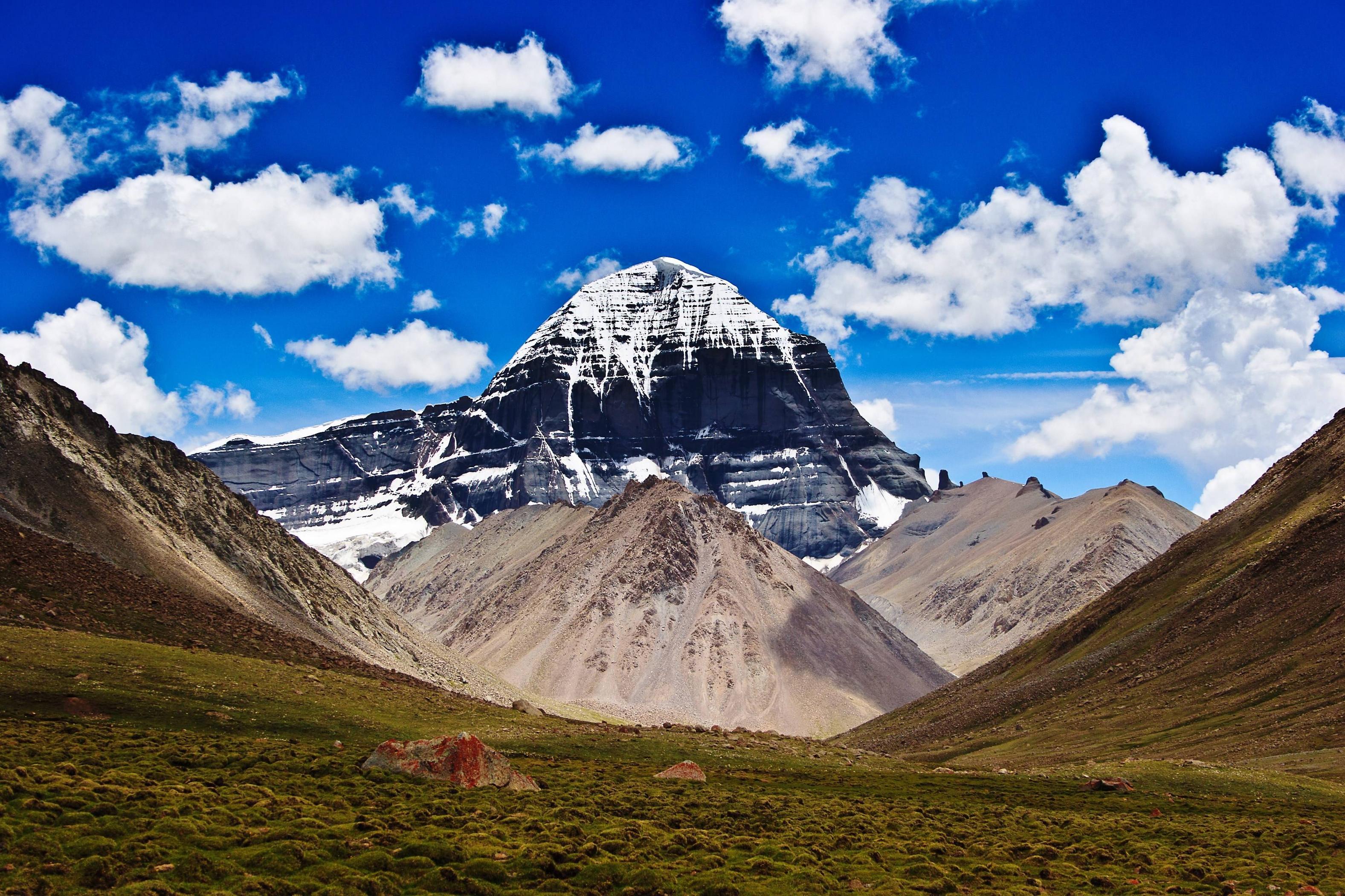 Decorate your wall with Kailash Tibet Mountain Wallpaper from Zara online  collection