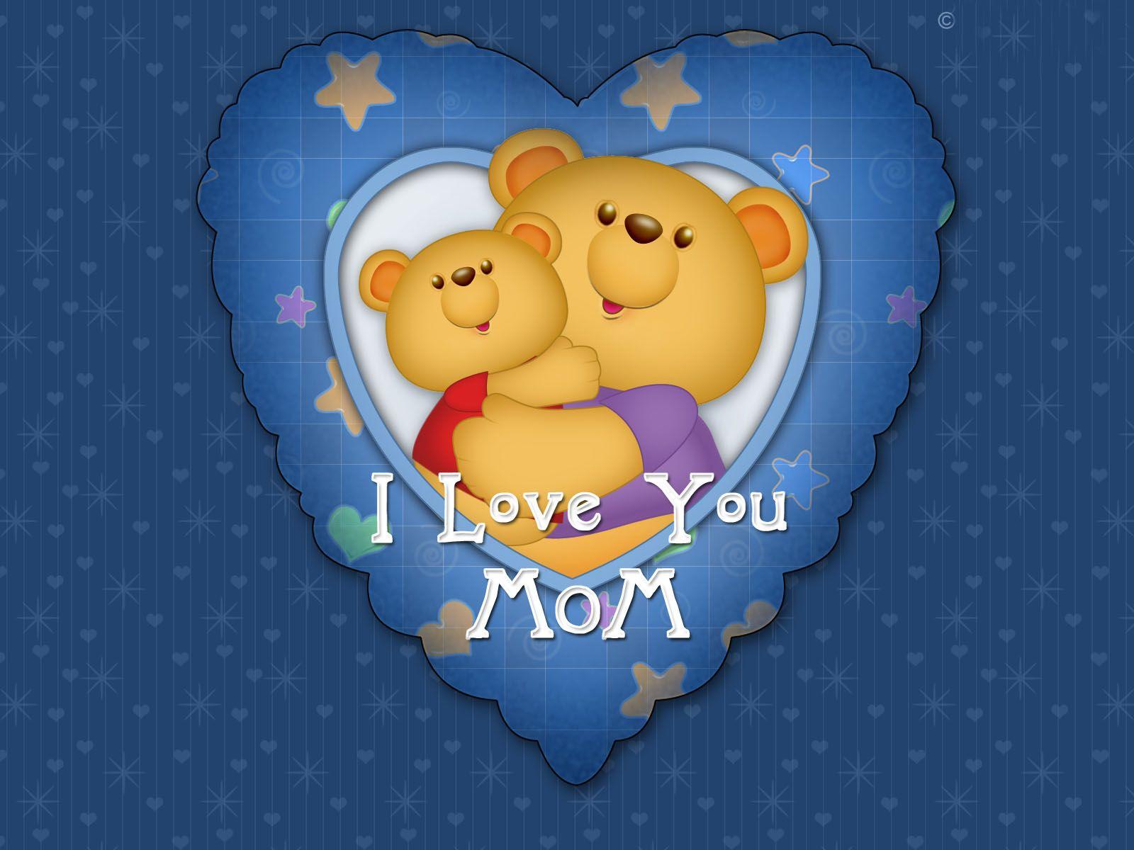 1600x1200 Hd I Love You Mom Image U Mom Cartoon Wallpaper