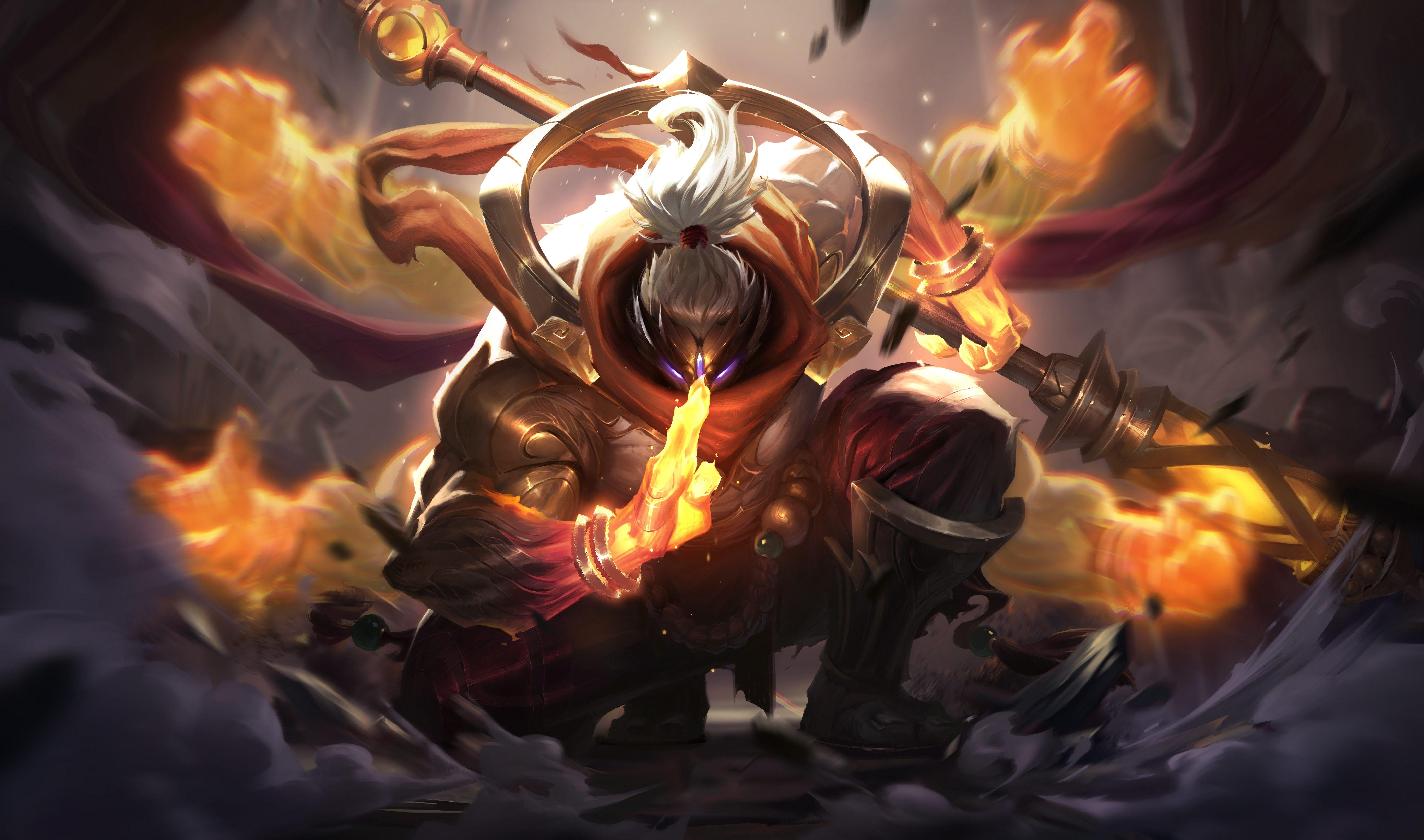 7000x4130 God Staff Jax. Wallpaper & Fan Arts. League Of Legends