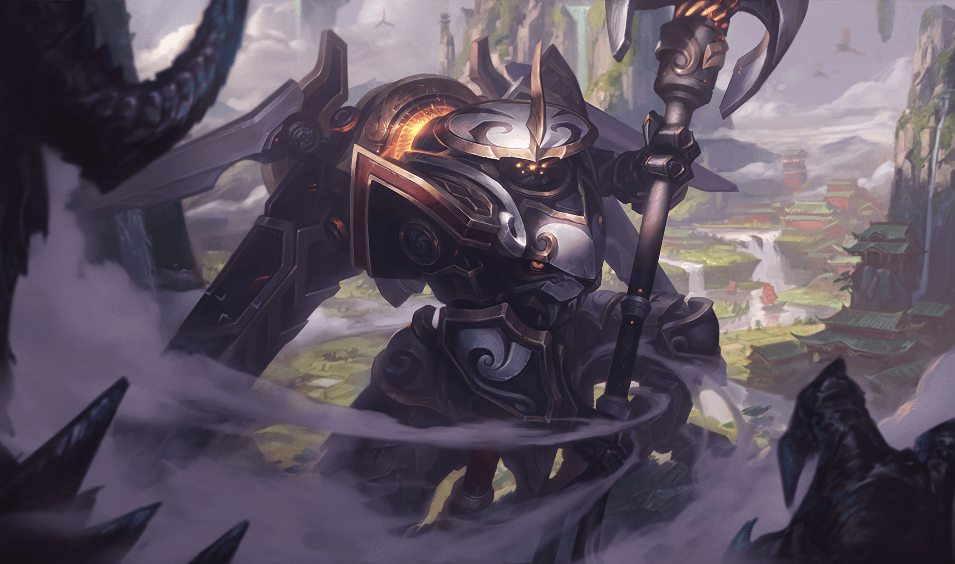 1944x1148 Mecha Kingdoms skins wallpaper (Leona, Jax, Garen, Sett splash arts) [Artist: Riot Games] of Legends Clan [anime pics & digital art]