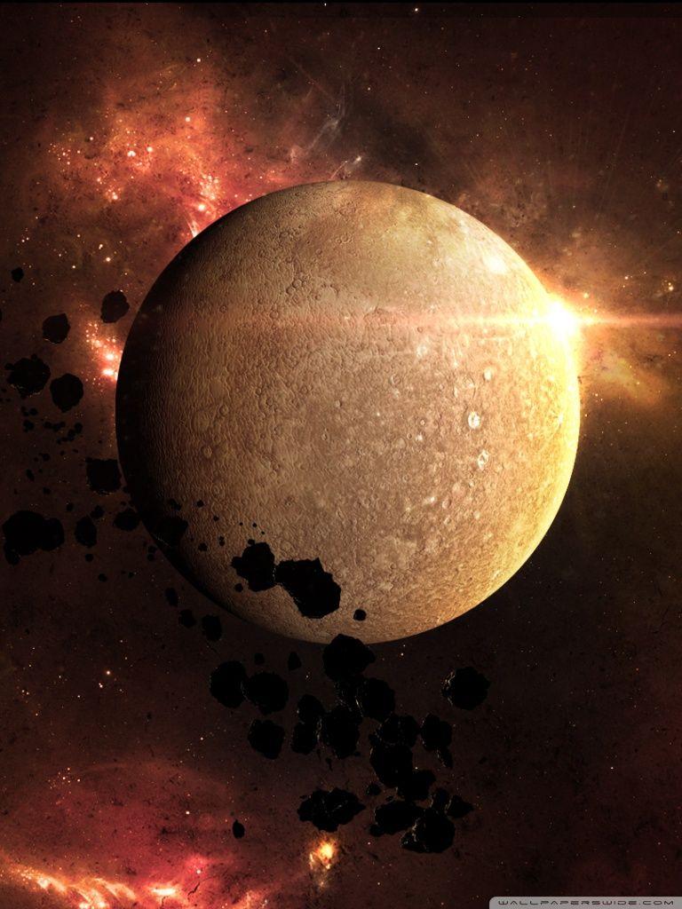 768x1024 Mercury Planet Wallpaper