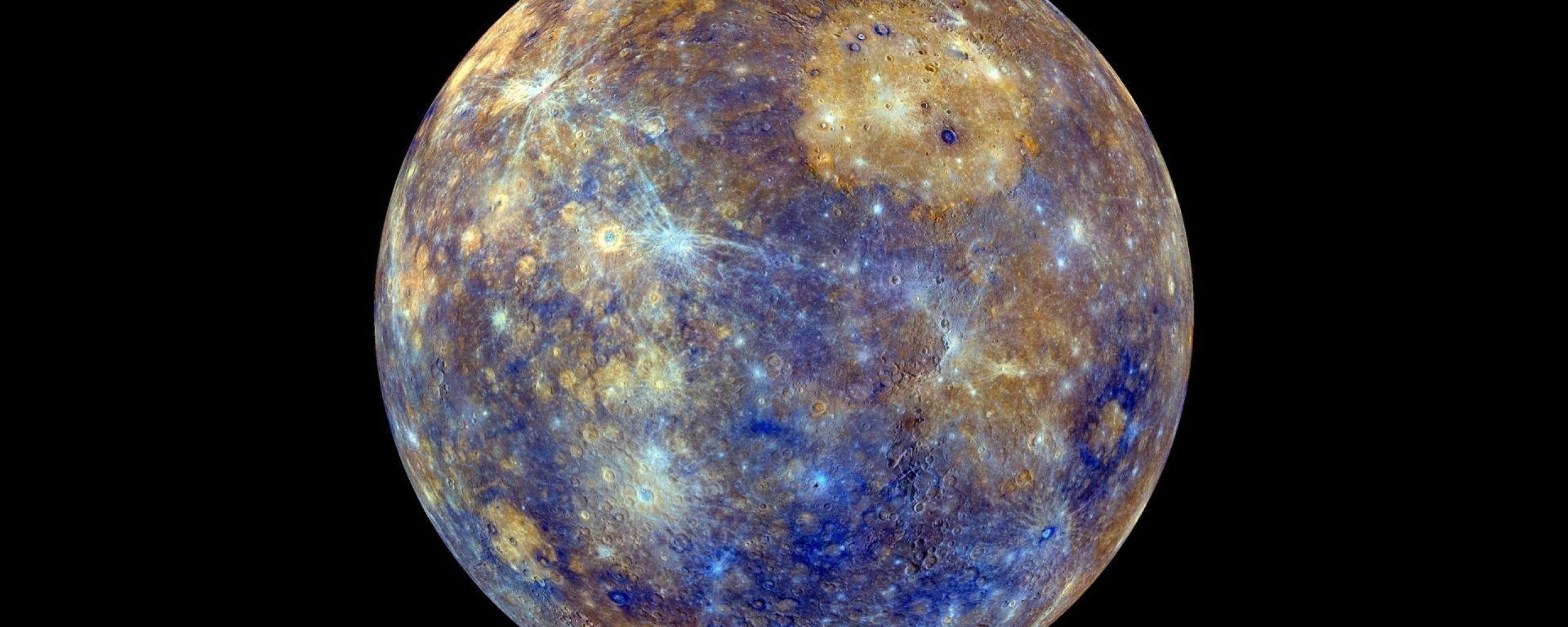 2560x1024 planet, mercury, space 2560x1024 Resolution Wallpaper