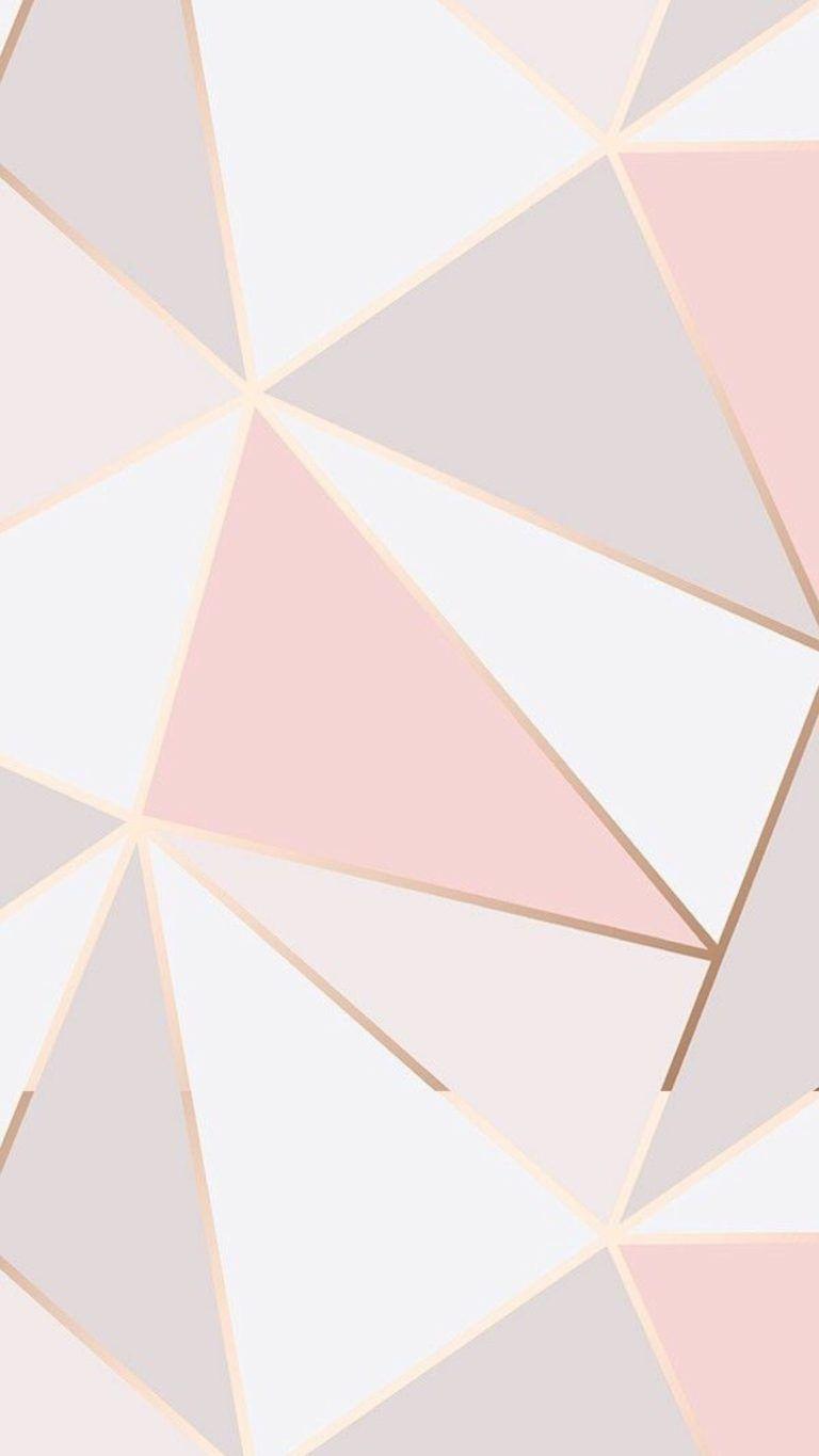 768x1365 geometric, iPhone Wallpaper. Rose gold wallpaper, Gold