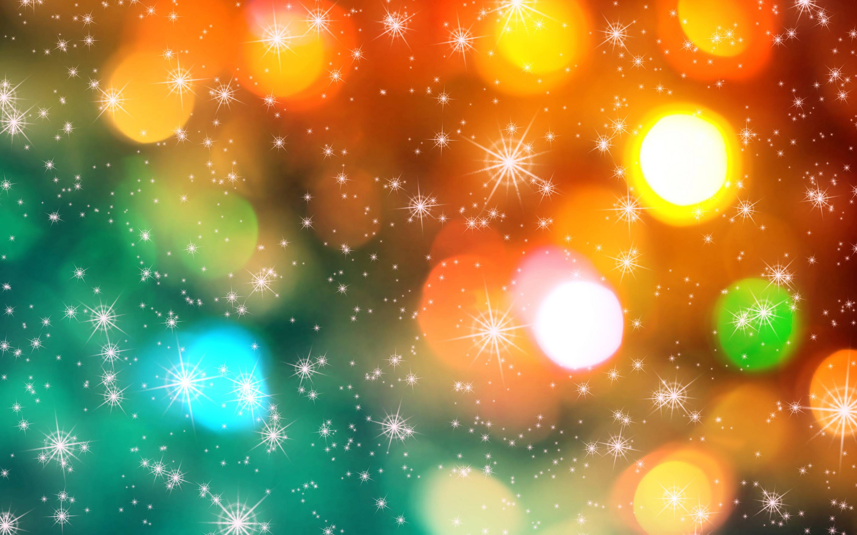 2880x1800 Bright Christmas Lights Background Wallpaper