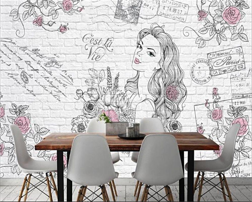 1000x800 beibehang papier peint mural 3D Wallpaper home decor beauty salon