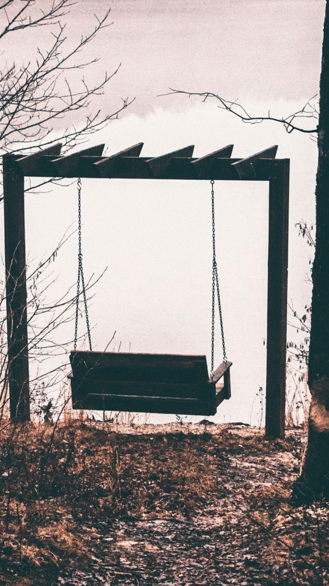 1080x1920 Swing at a cloudy weather HD Wallpaper iPhone 6 / 6S Plus