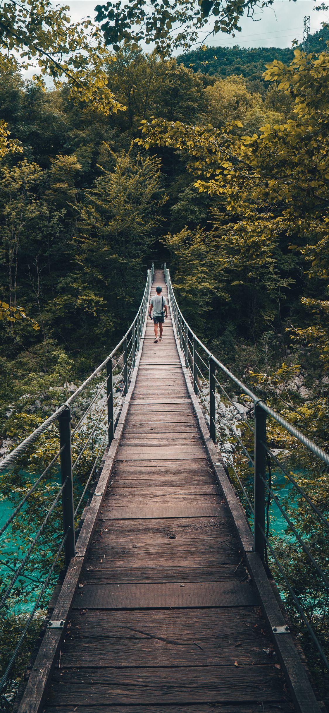 1125x2436 Swing Bridge iPhone X Wallpaper Free Download