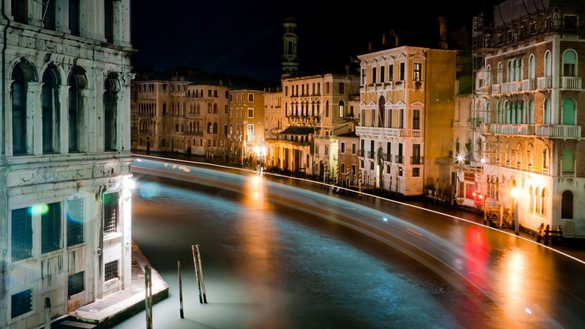 1920x1080 italy, venice, night 1080P Laptop Full HD Wallpaper, HD