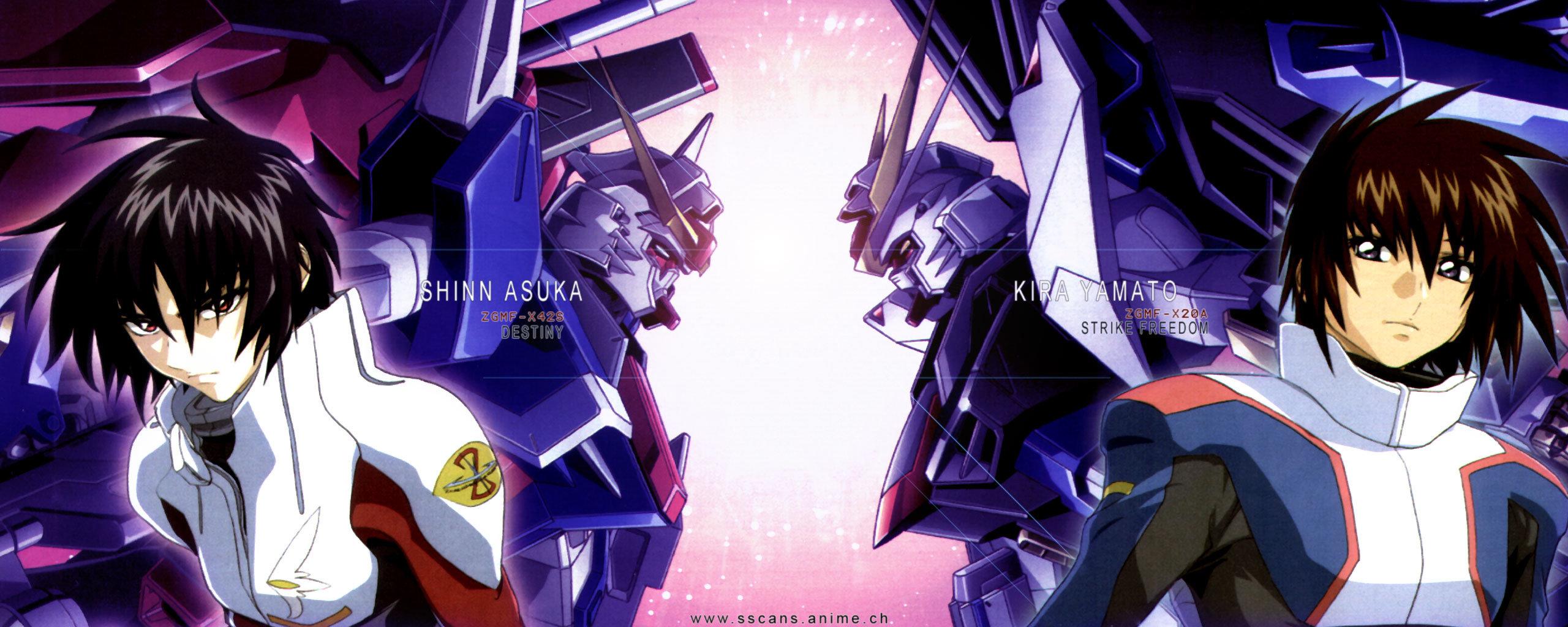 2560x1024 Mobile Suit Gundam Seed Destiny wallpaper HD for desktop background