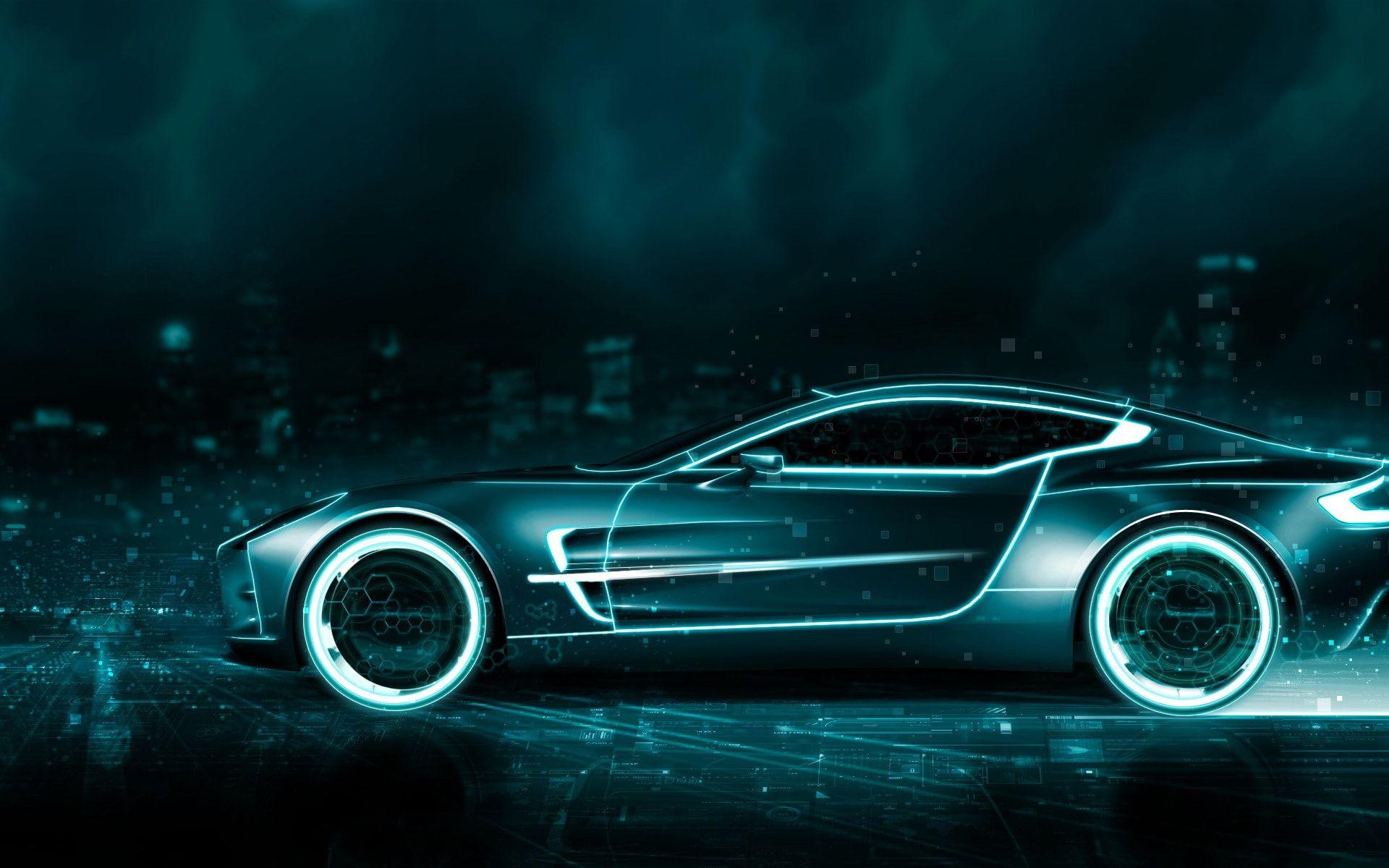 1920x1200 Tron Aston Martin Artwork Background Wallpaper and Free