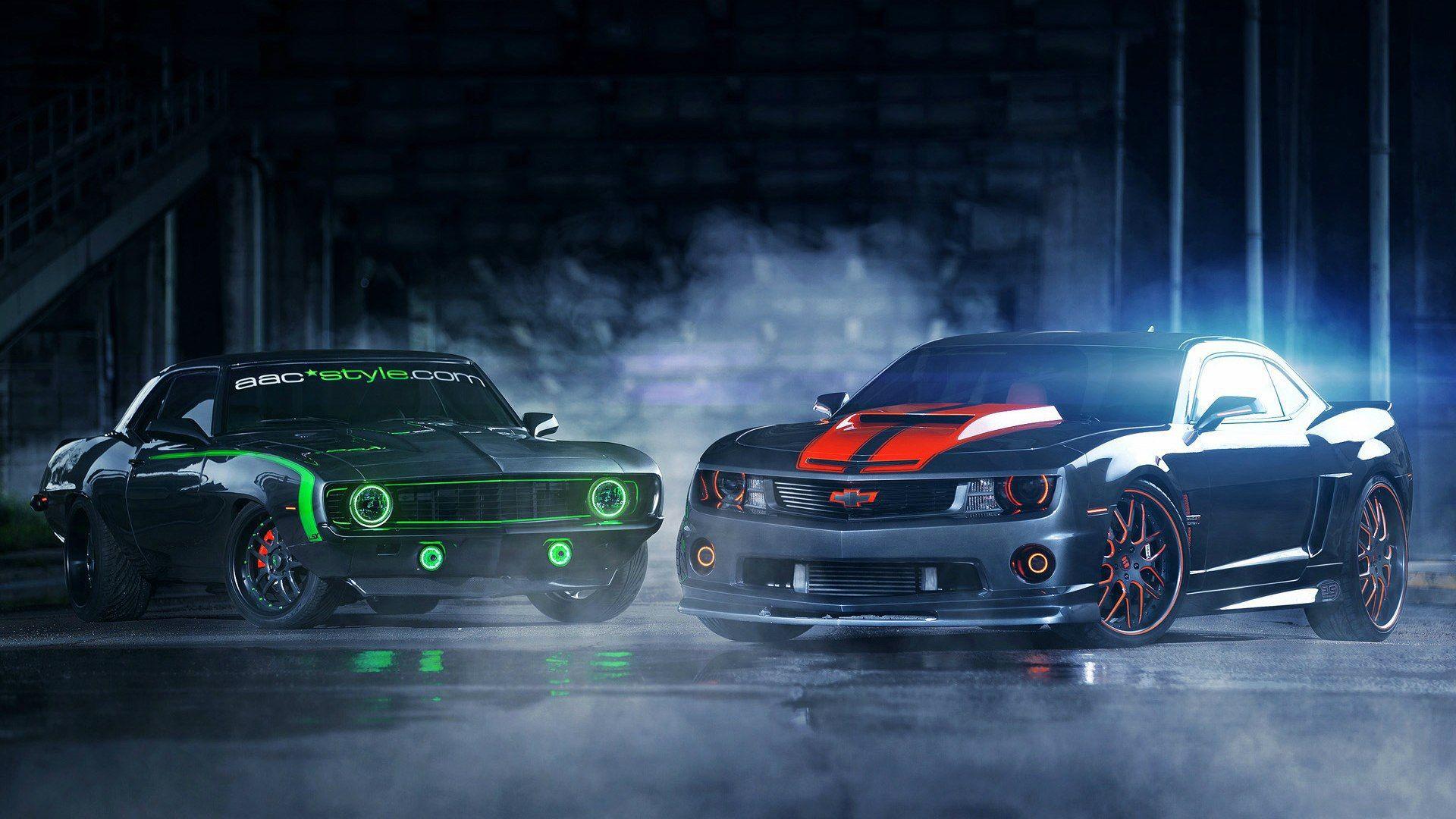 1920x1080 Grandfather and grandson Chevrolet Camaro wallpaper and image