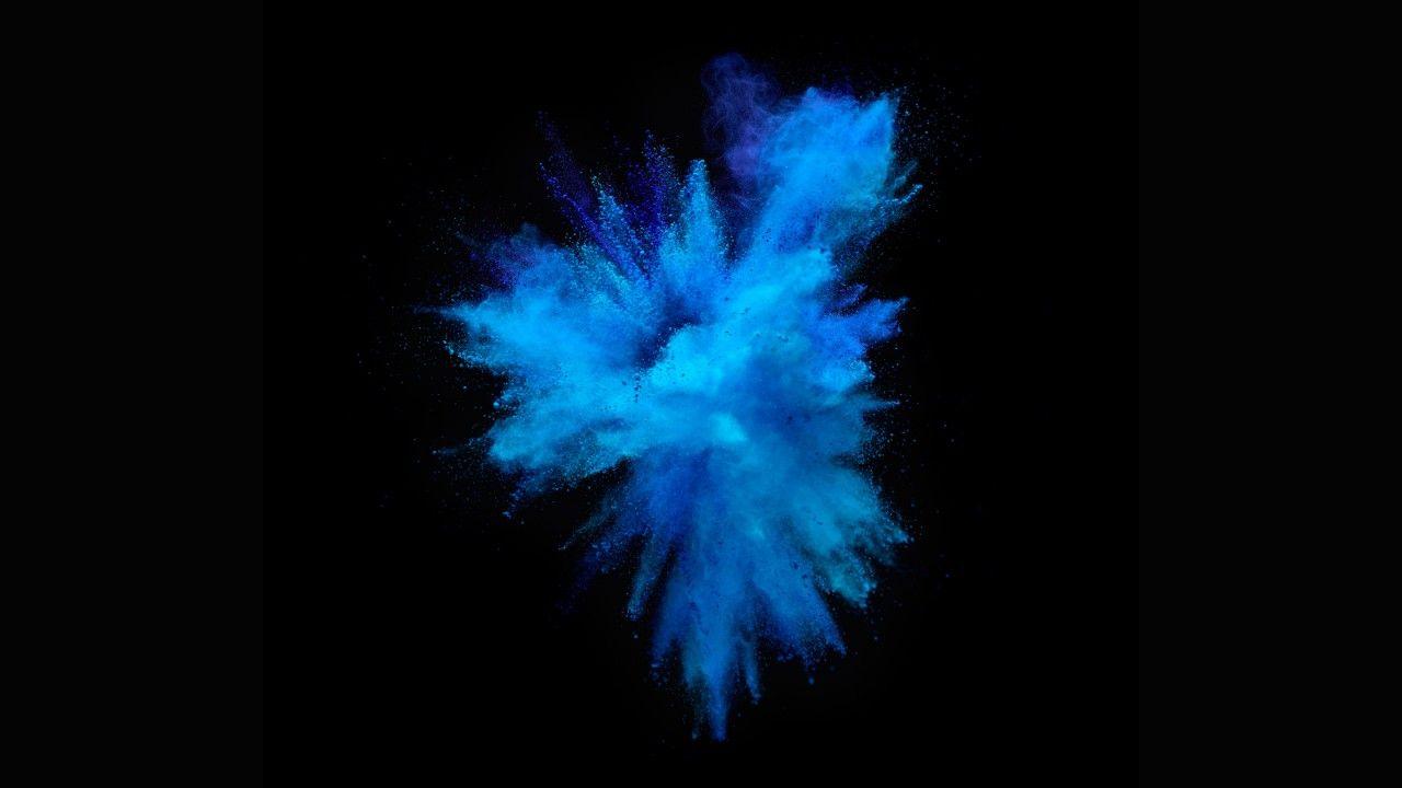 1280x720 Wallpaper Blue, Dark background, MacBook Pro, Stock, Abstract