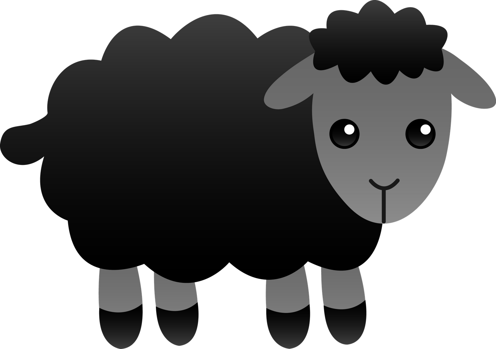 1600x1128 Black Sheep Clipart Clipart Image. Black