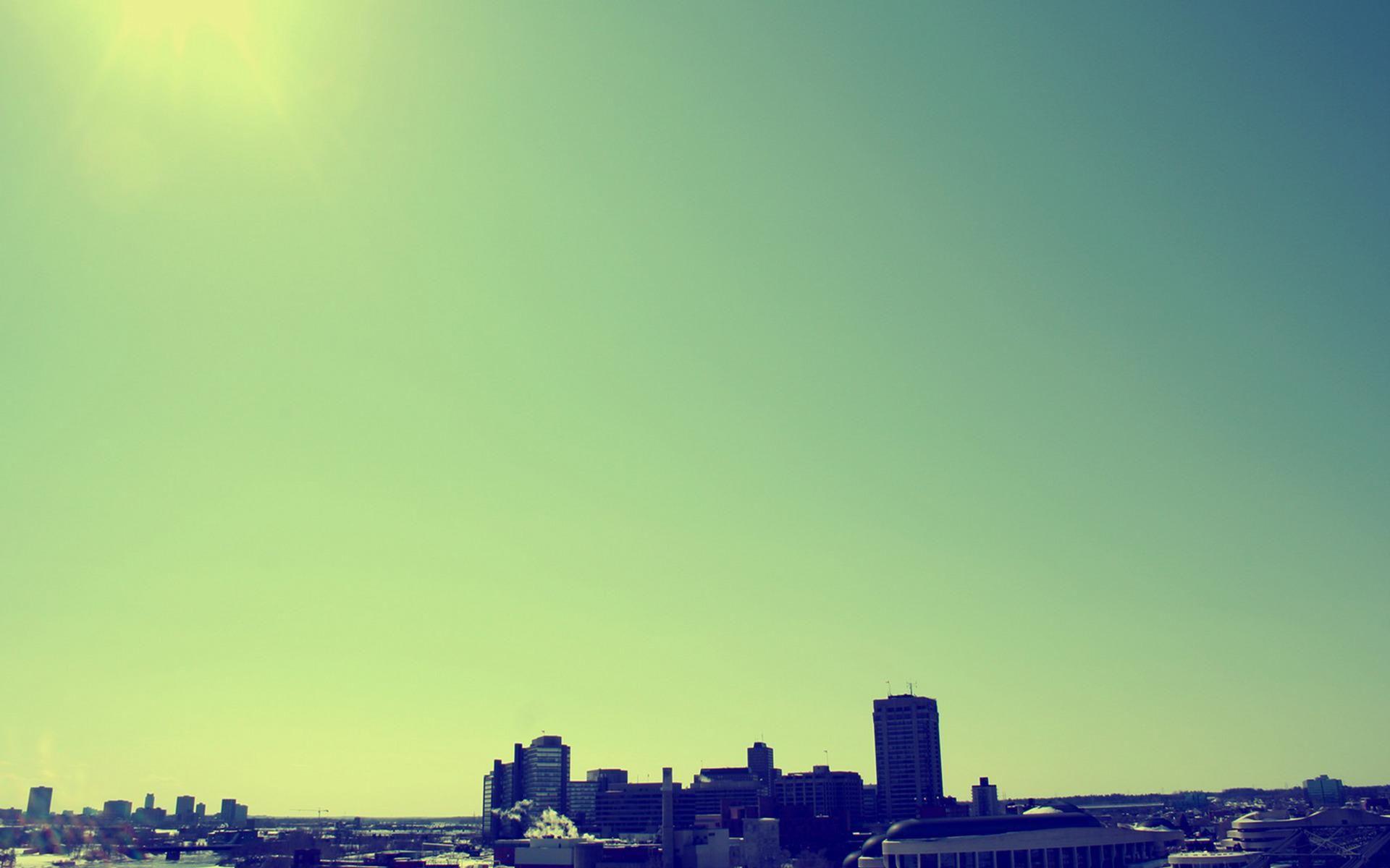 1920x1200 Vintage City Skyline Art Wallpaper