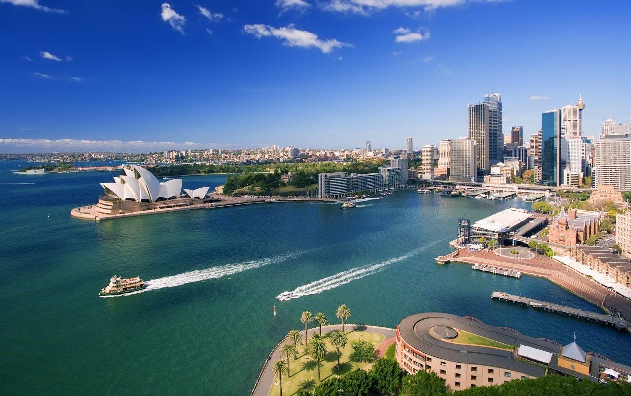 1280x804 Downtown Sidney wallpaper. Downtown Sidney