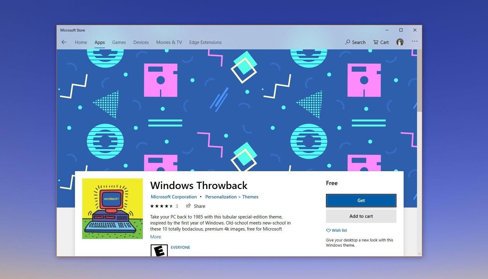 1609x921 Microsoft Releases Windows Throwback Theme for Windows 10