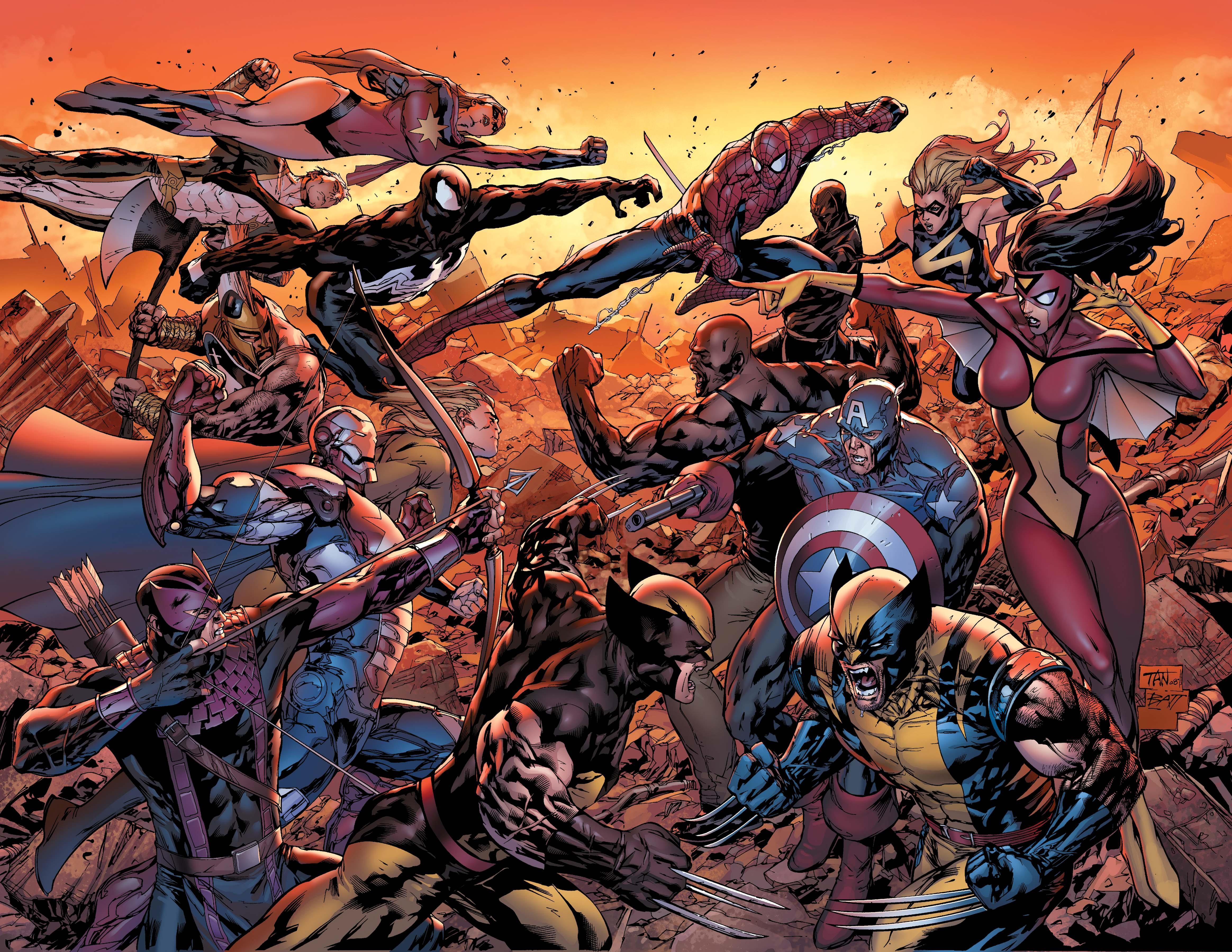4656x3600 Android Wallpaper: Avengers Assemble!