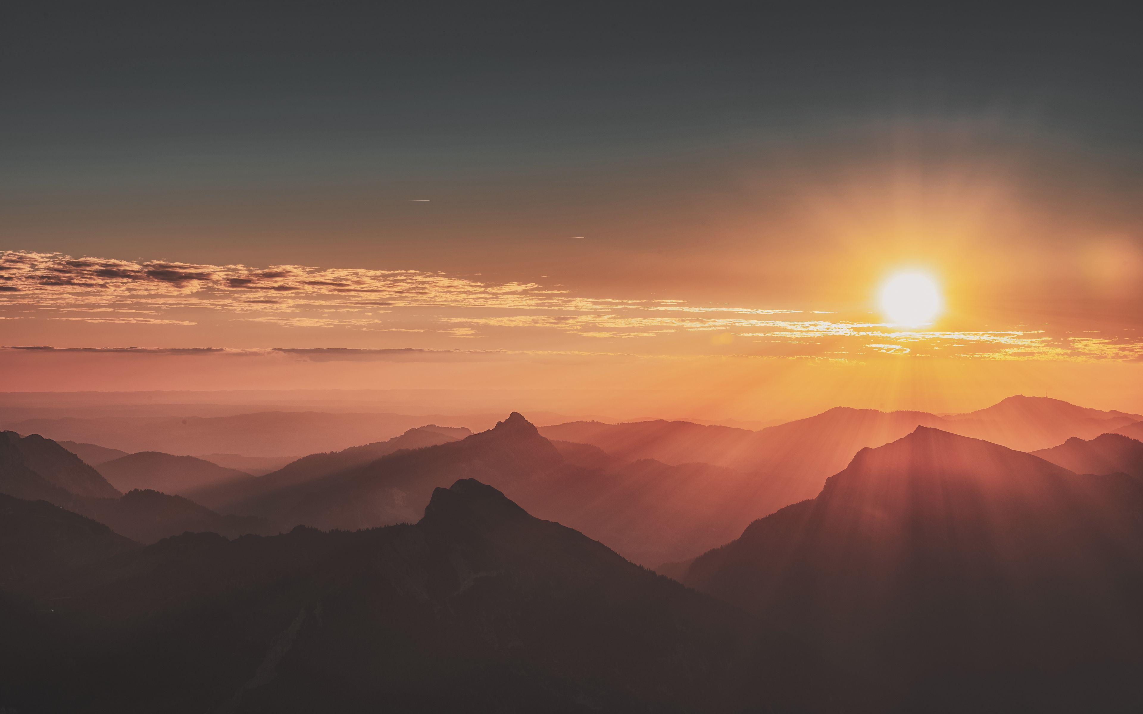 Sunrise Mountain Top Wallpapers 4k Hd Sunrise Mountai - vrogue.co