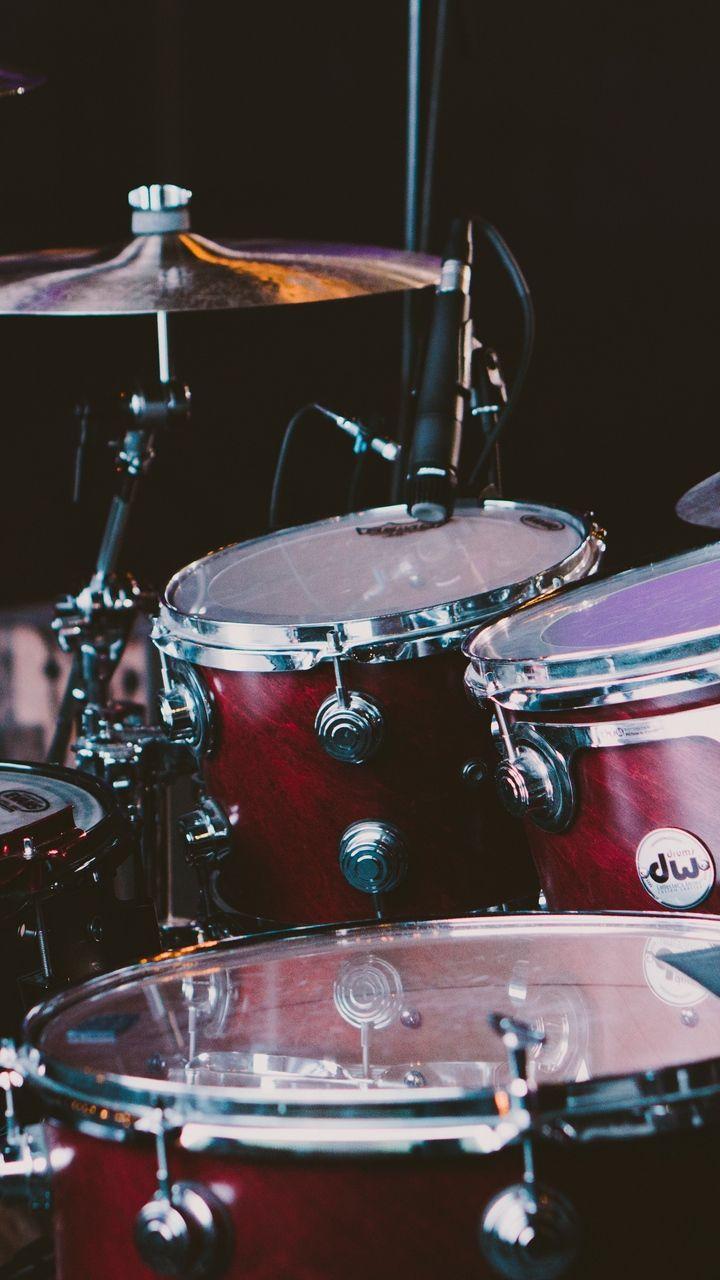 720x1280 Download wallpaper 720x1280 drum, drum set, drum kit, musical