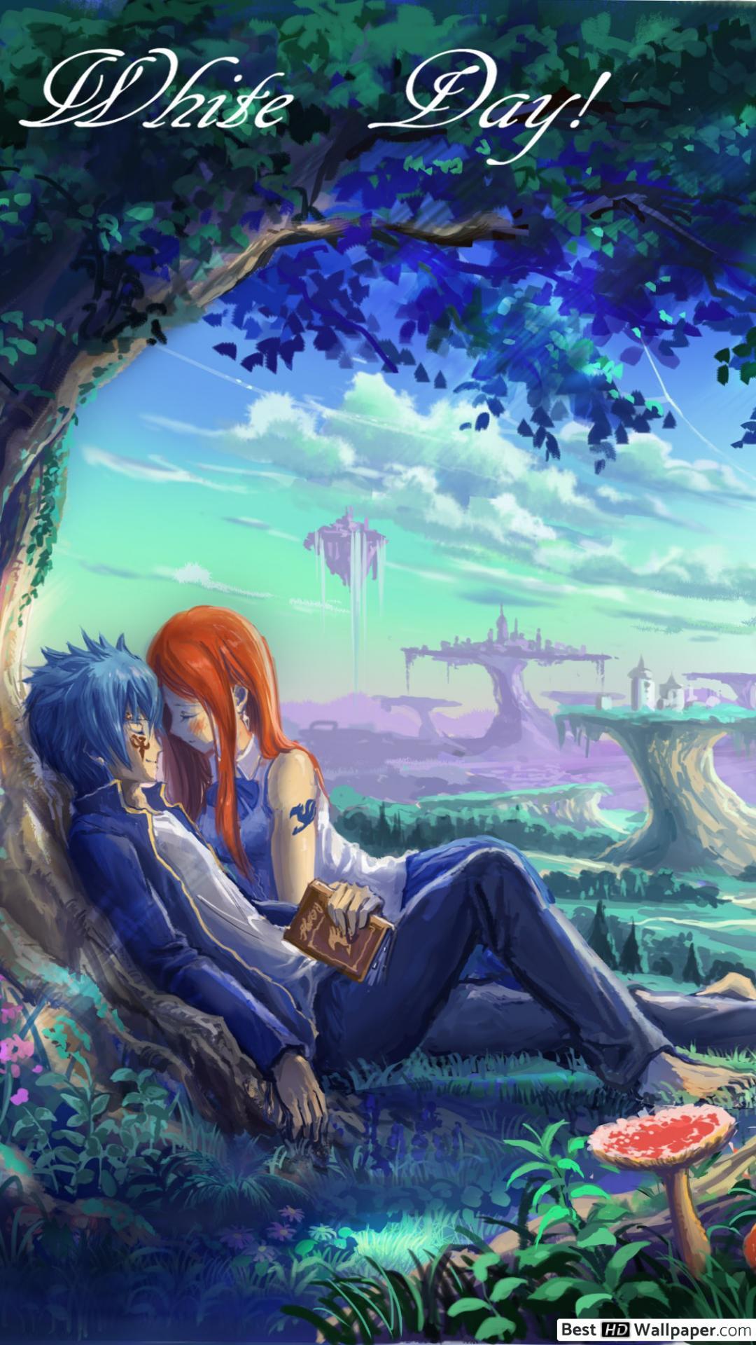 1080x1920 Fairy Tail Scarlet & Jellal Fernandes Happy White Day HD