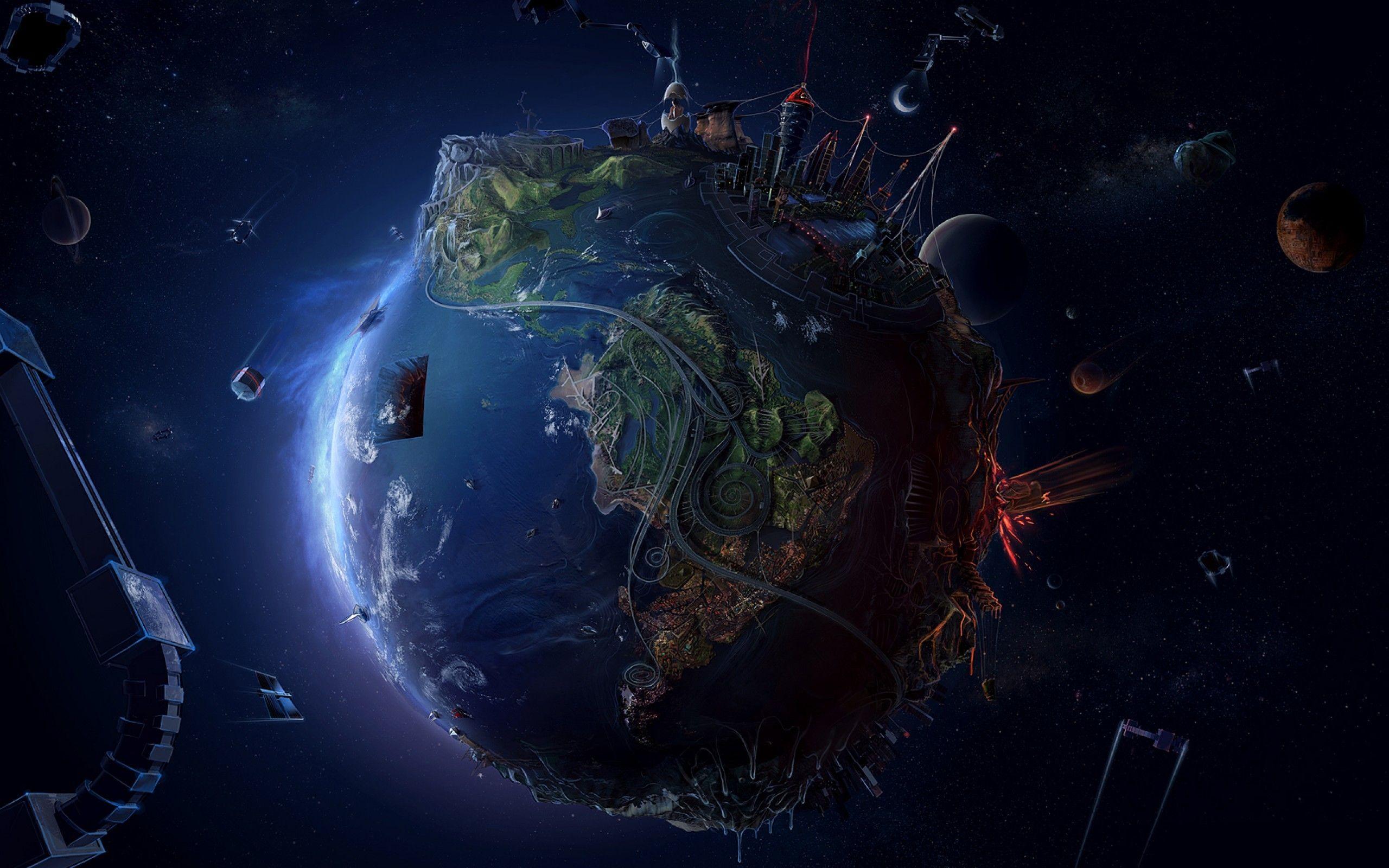 2560x1600 Pale Blue Dot Abstract Wallpaper