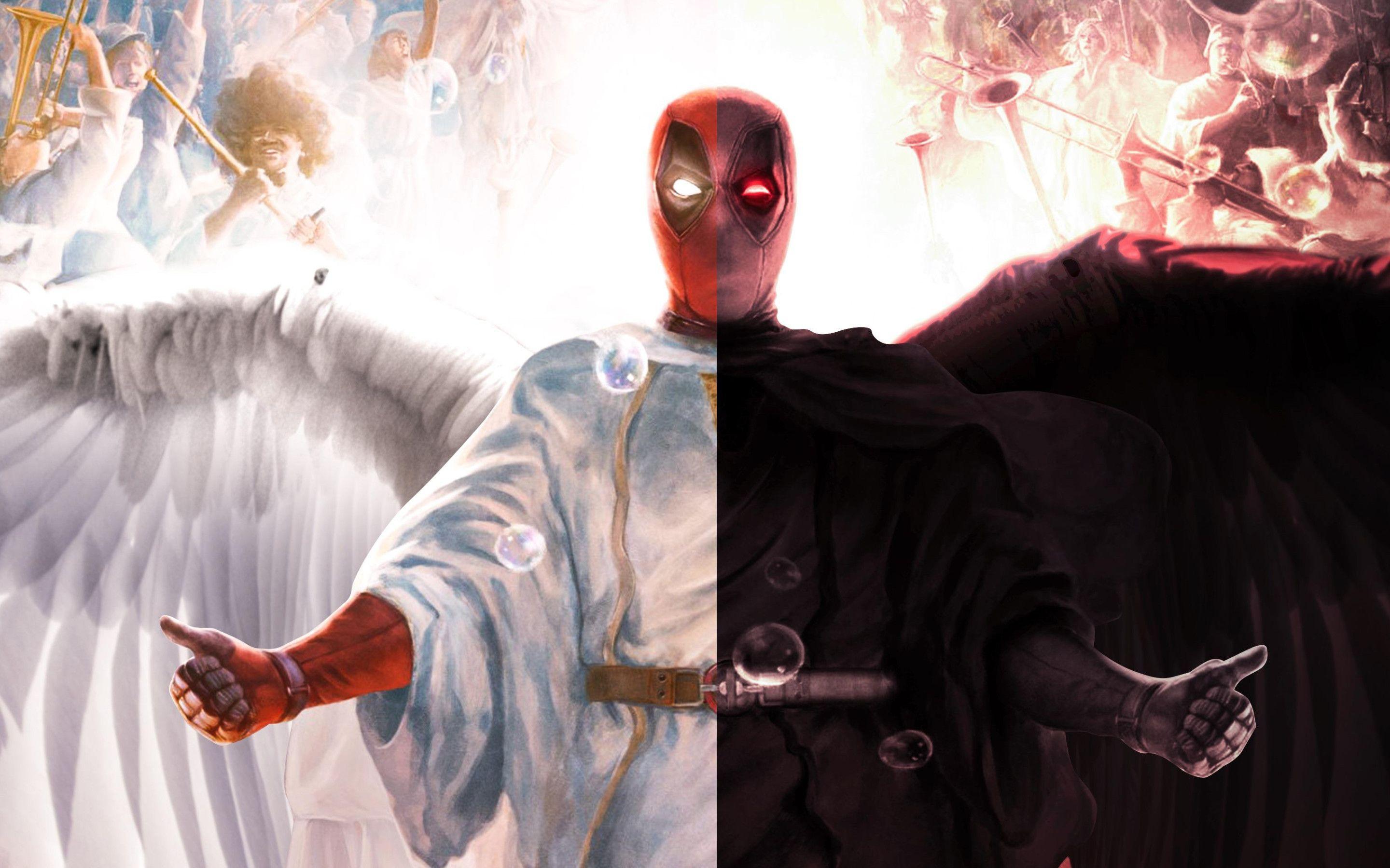 2880x1800 Deadpool Devil And Angel Macbook Pro Retina HD 4k