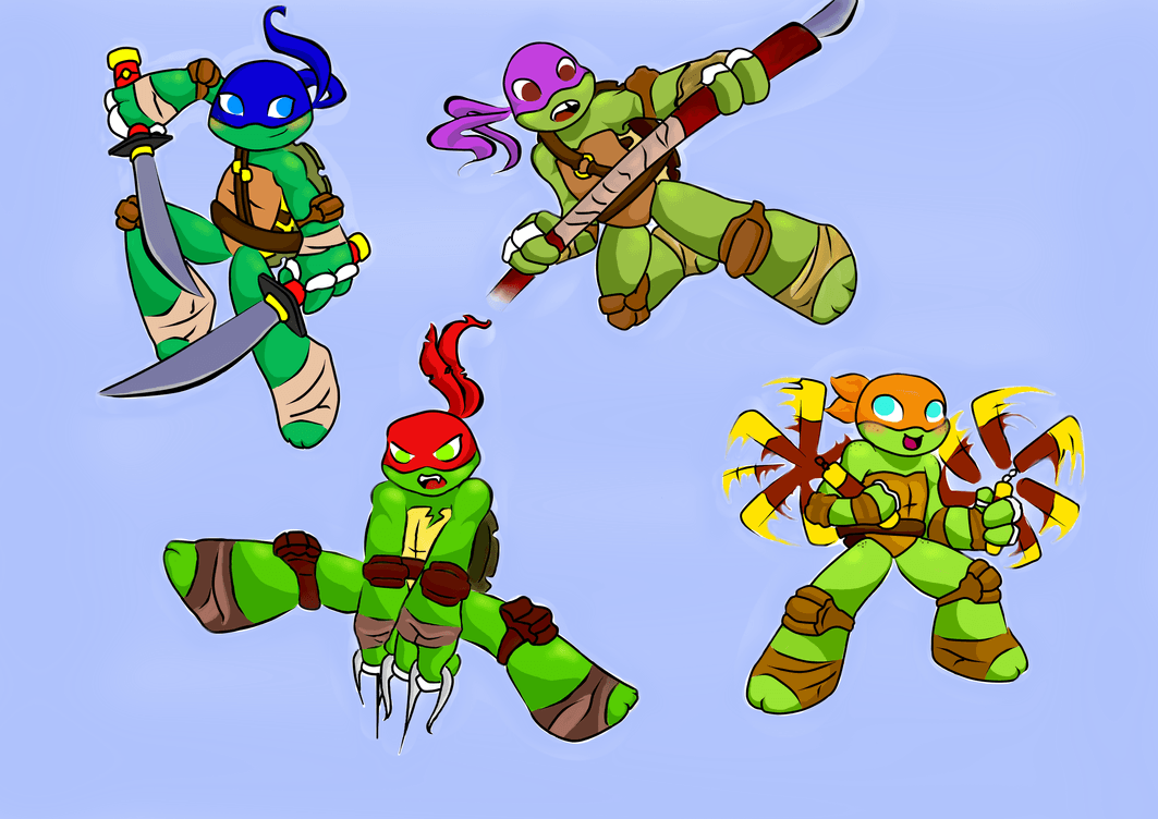 TMNT Chibi Wallpapers - Top Free TMNT Chibi Backgrounds - WallpaperAccess