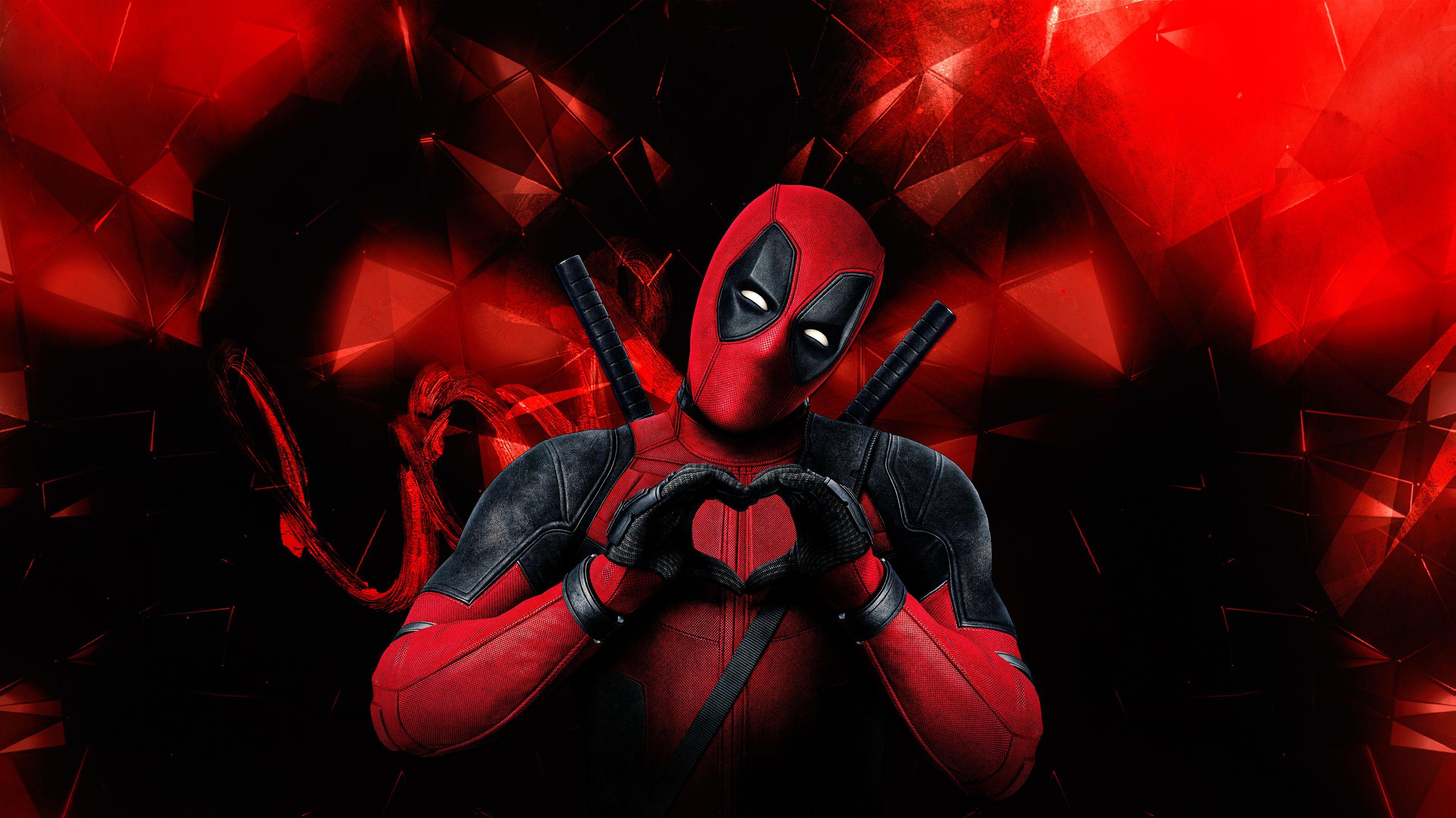 3840x2160 Love Deadpool Chromebook Wallpaper