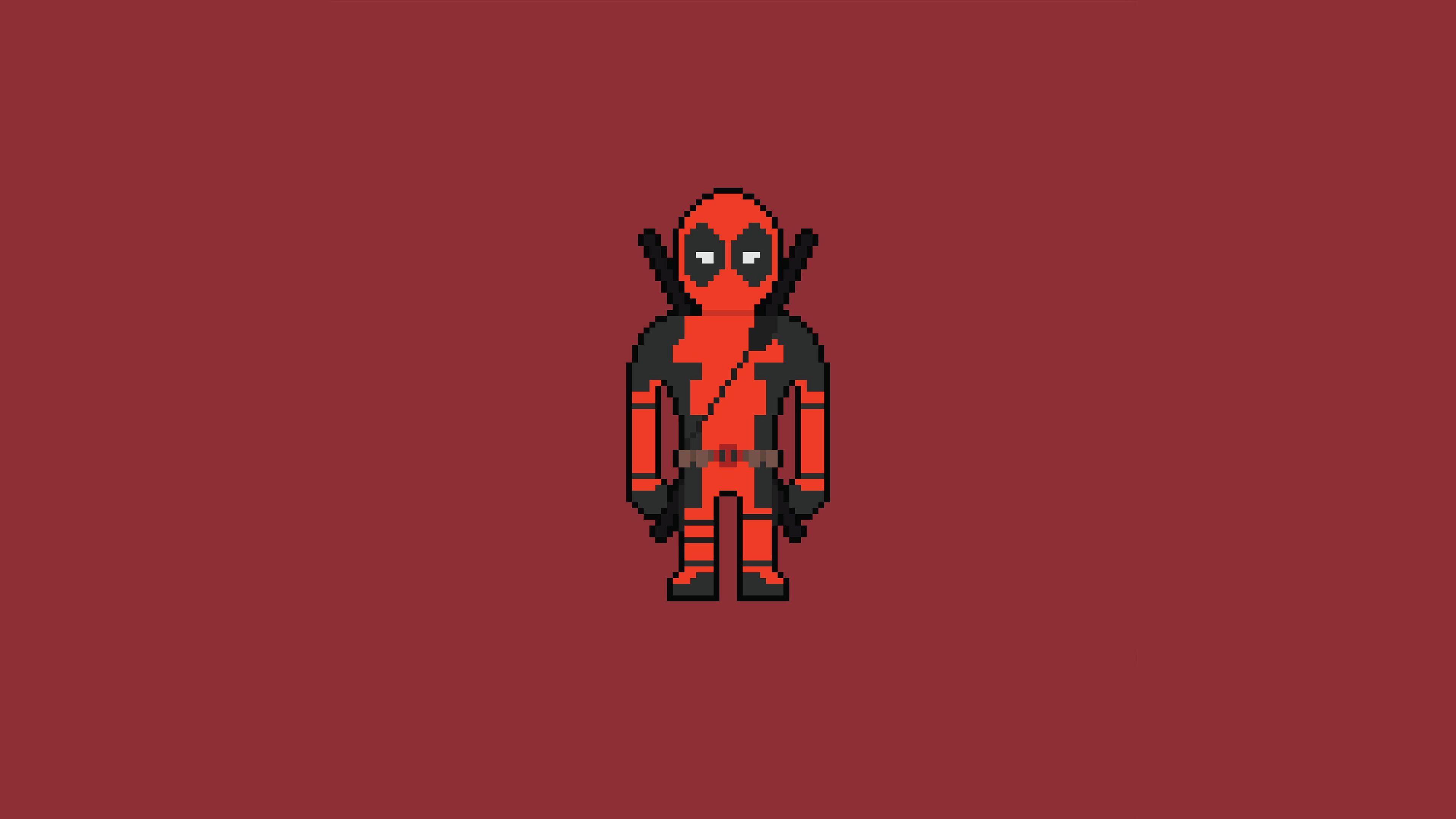 3840x2160 Wallpaper 4k Pixel Deadpool Art 4k Wallpaper, Art Wallpaper