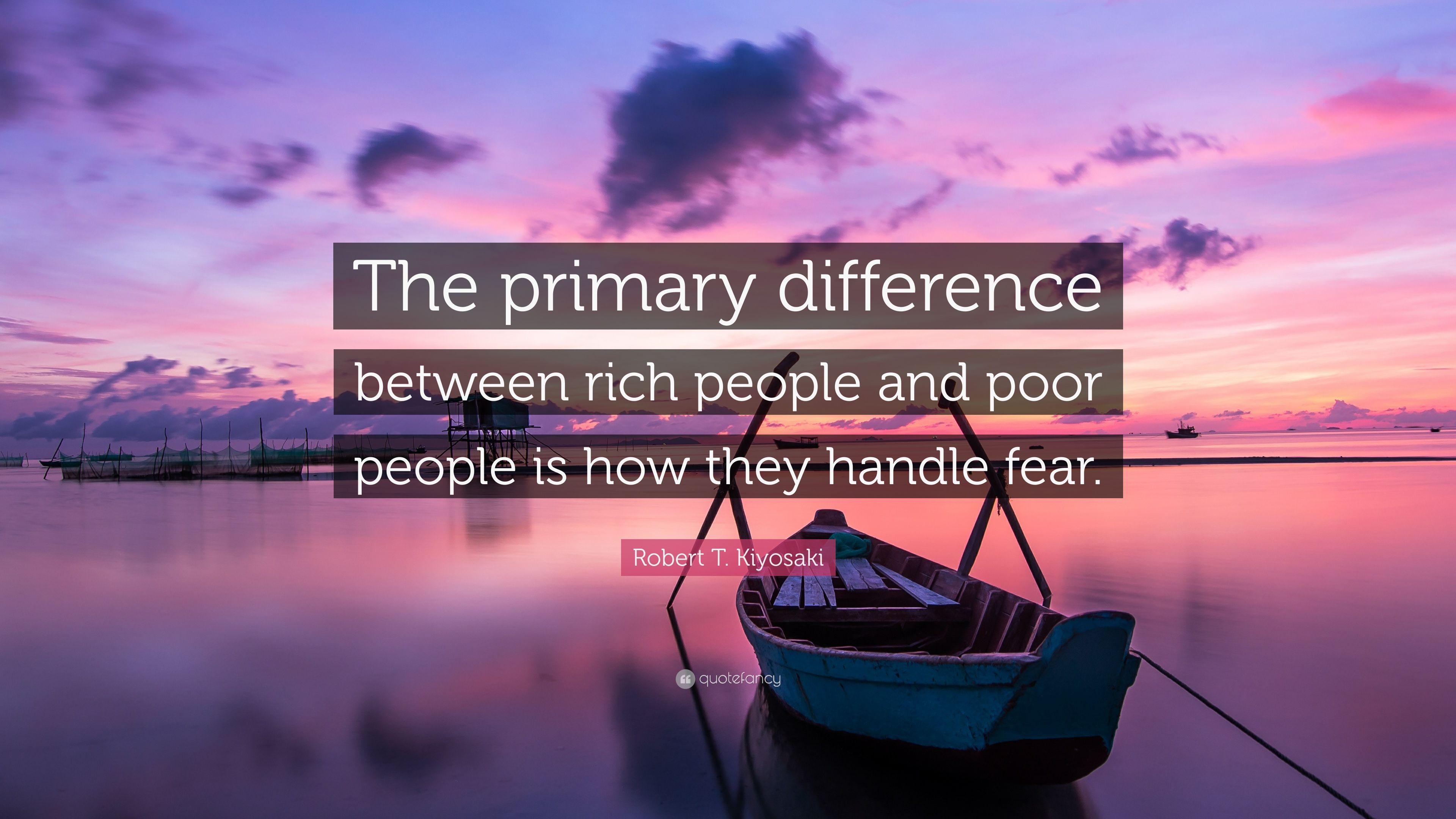 3840x2160 Robert T. Kiyosaki Quote: “The primary difference between rich