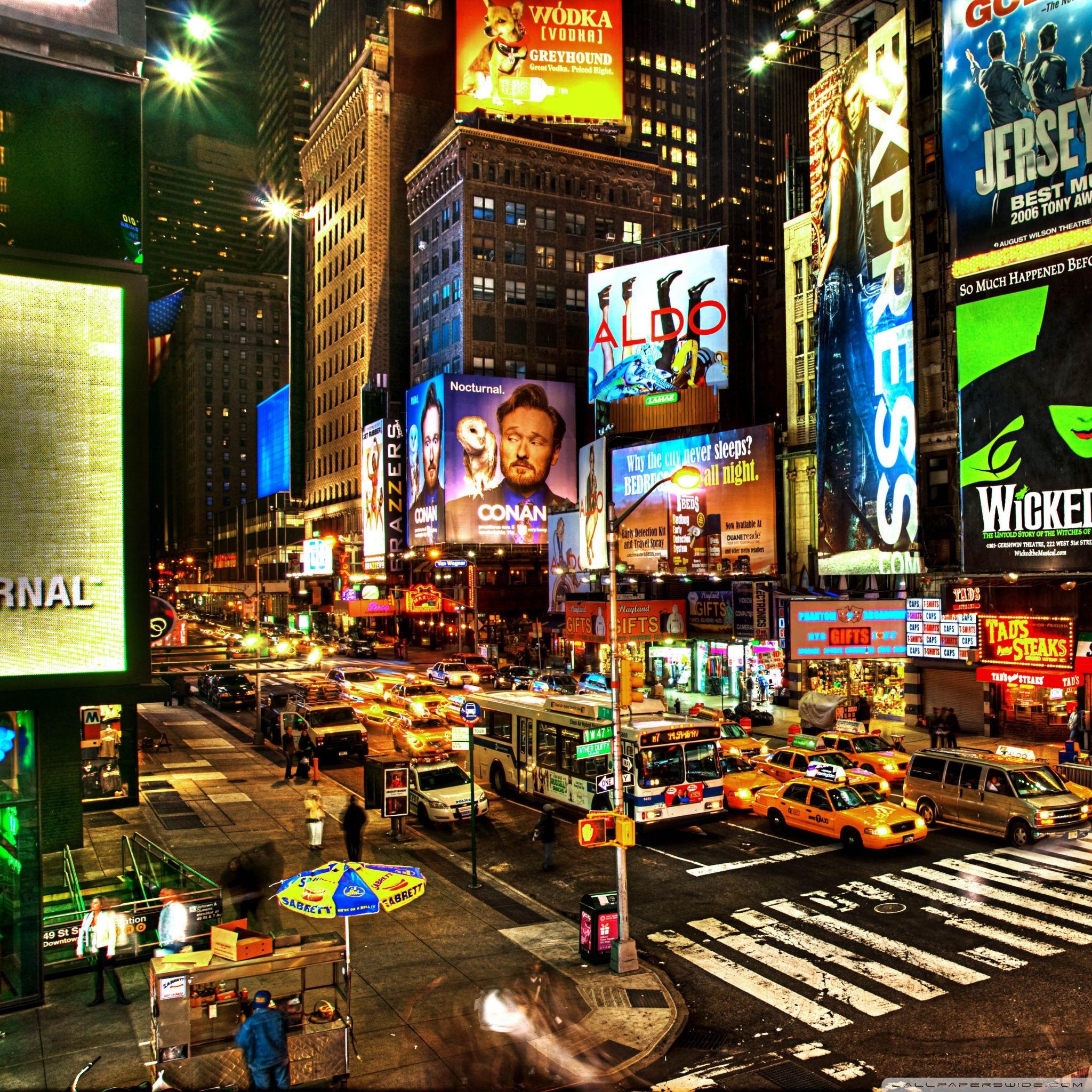 2048x2048 New York City HDR 4K HD Desktop Wallpaper for 4K Ultra HD TV