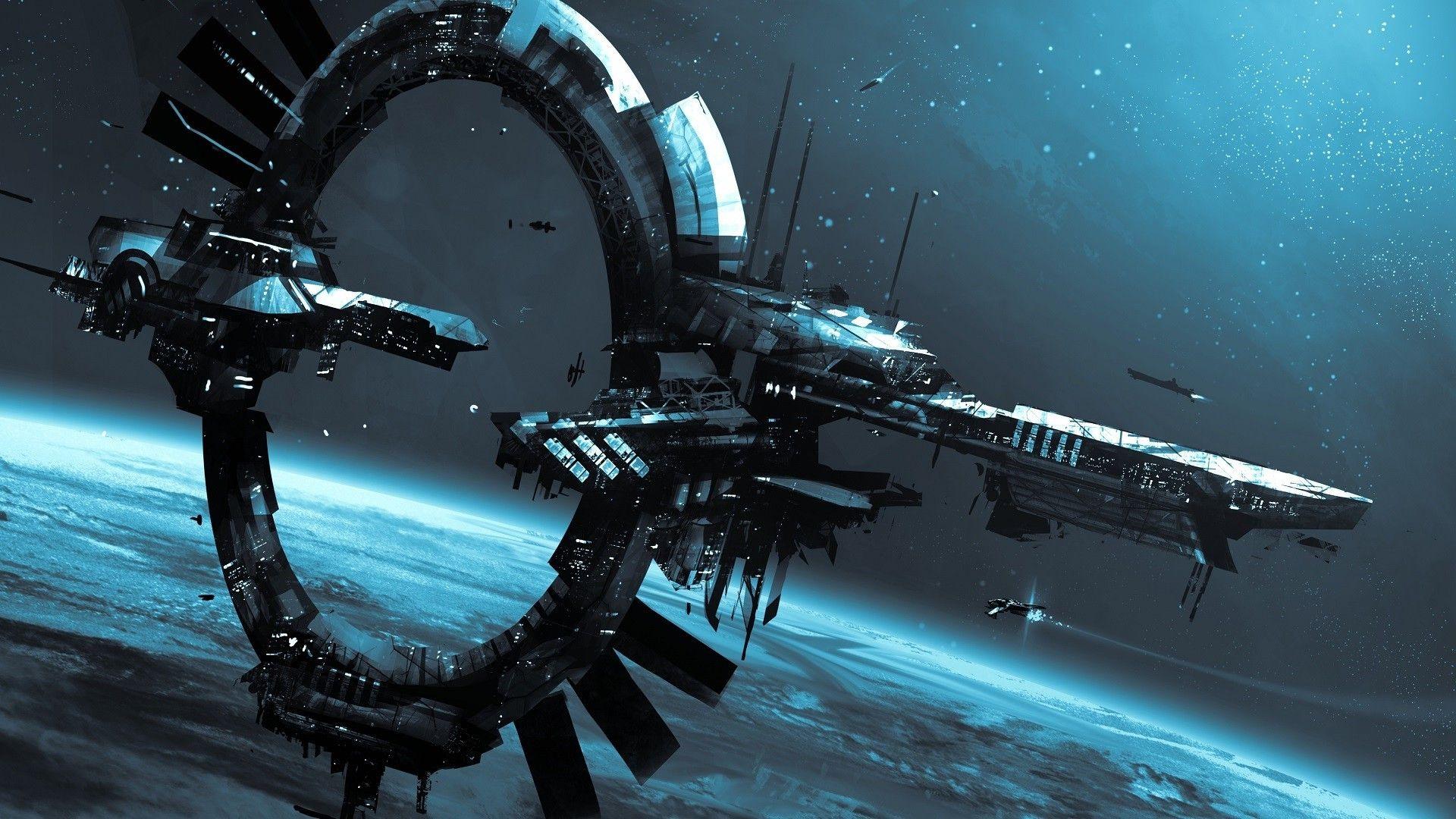 1920x1080 Ultra HD Space Station Wallpaper BHQE6J