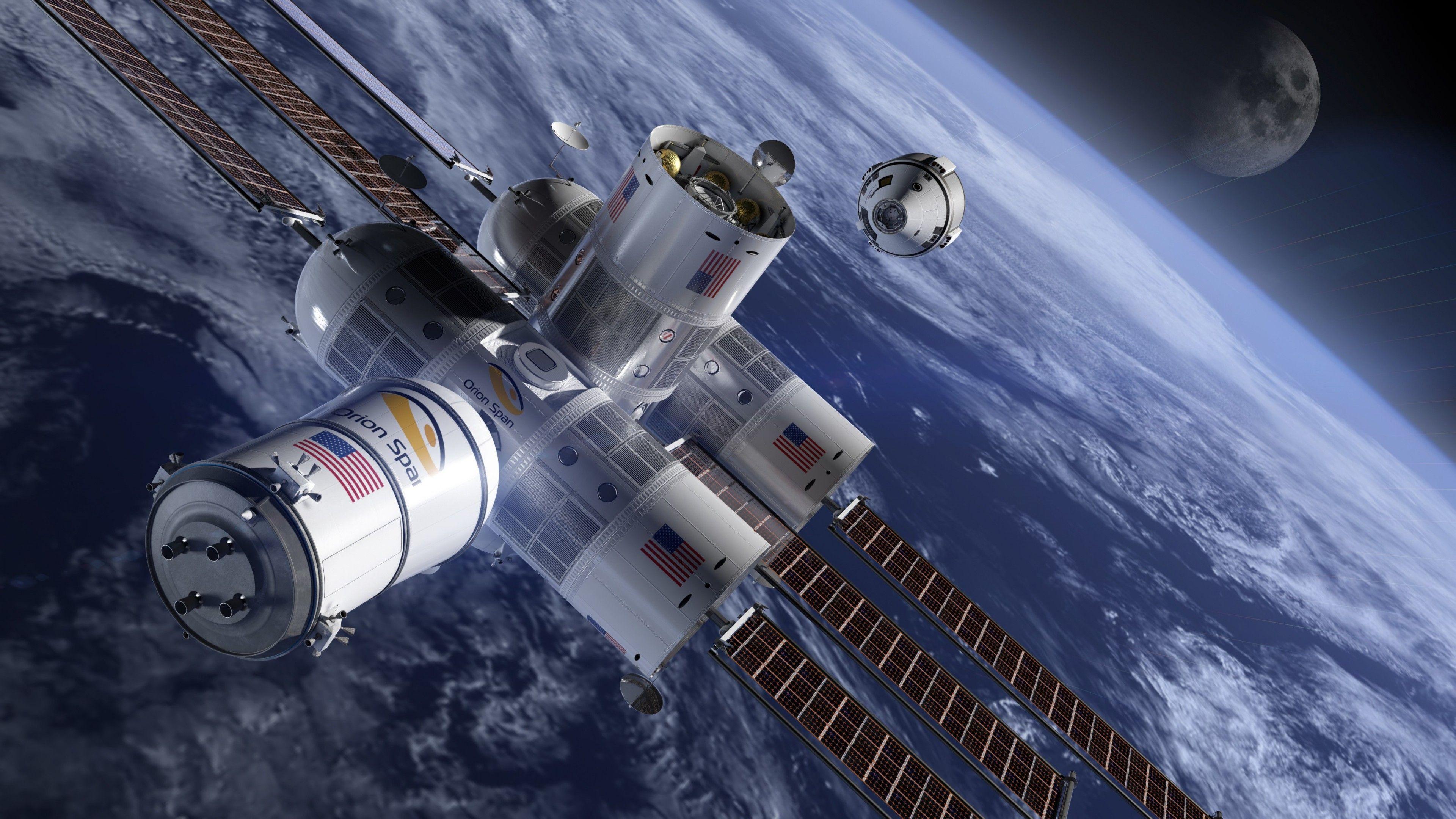 3840x2160 Wallpaper The Aurora Space Station, Space Tourism, 4k, Space