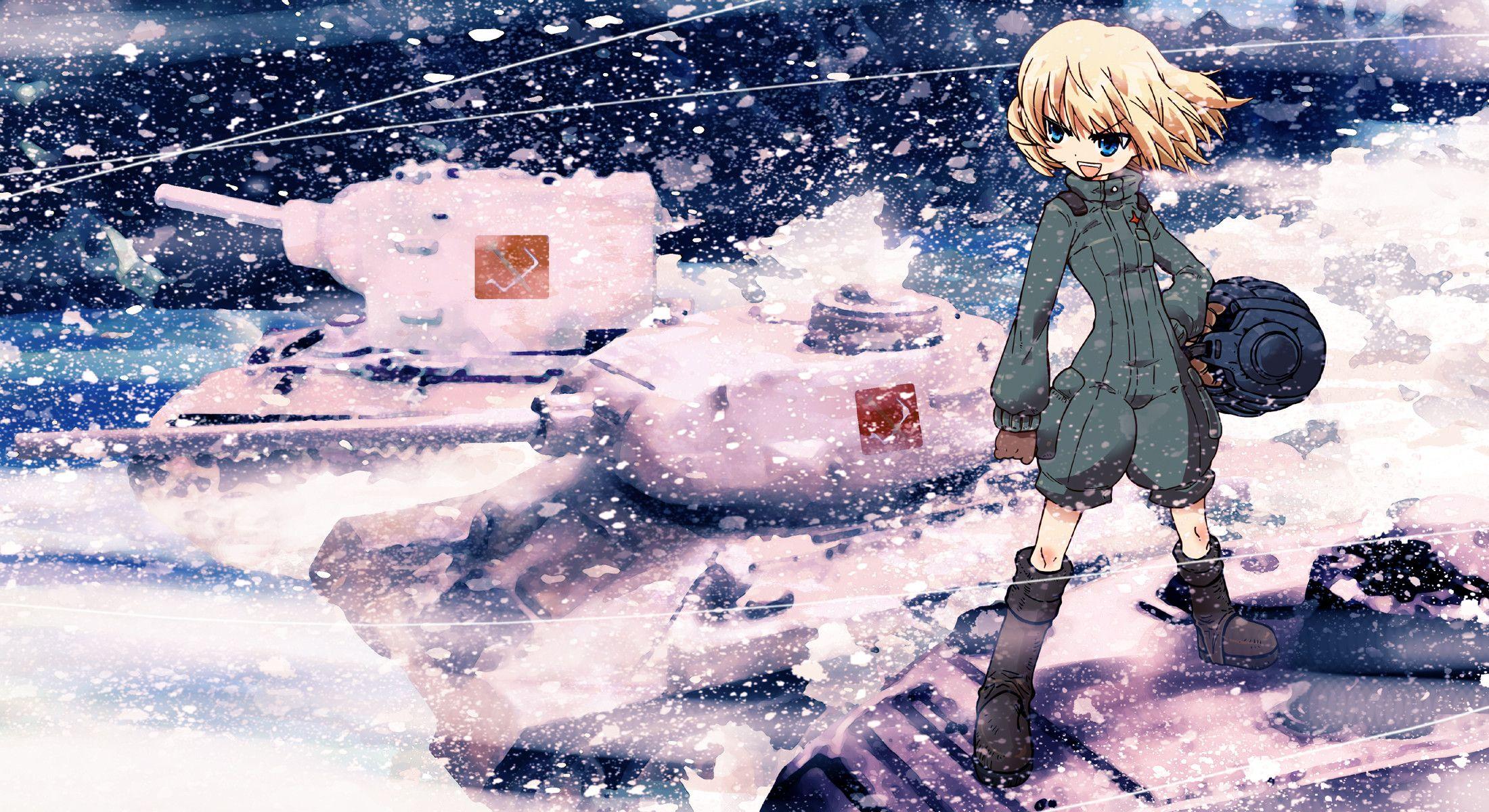 2200x1200 Girls und Panzer Pravda Wallpaper