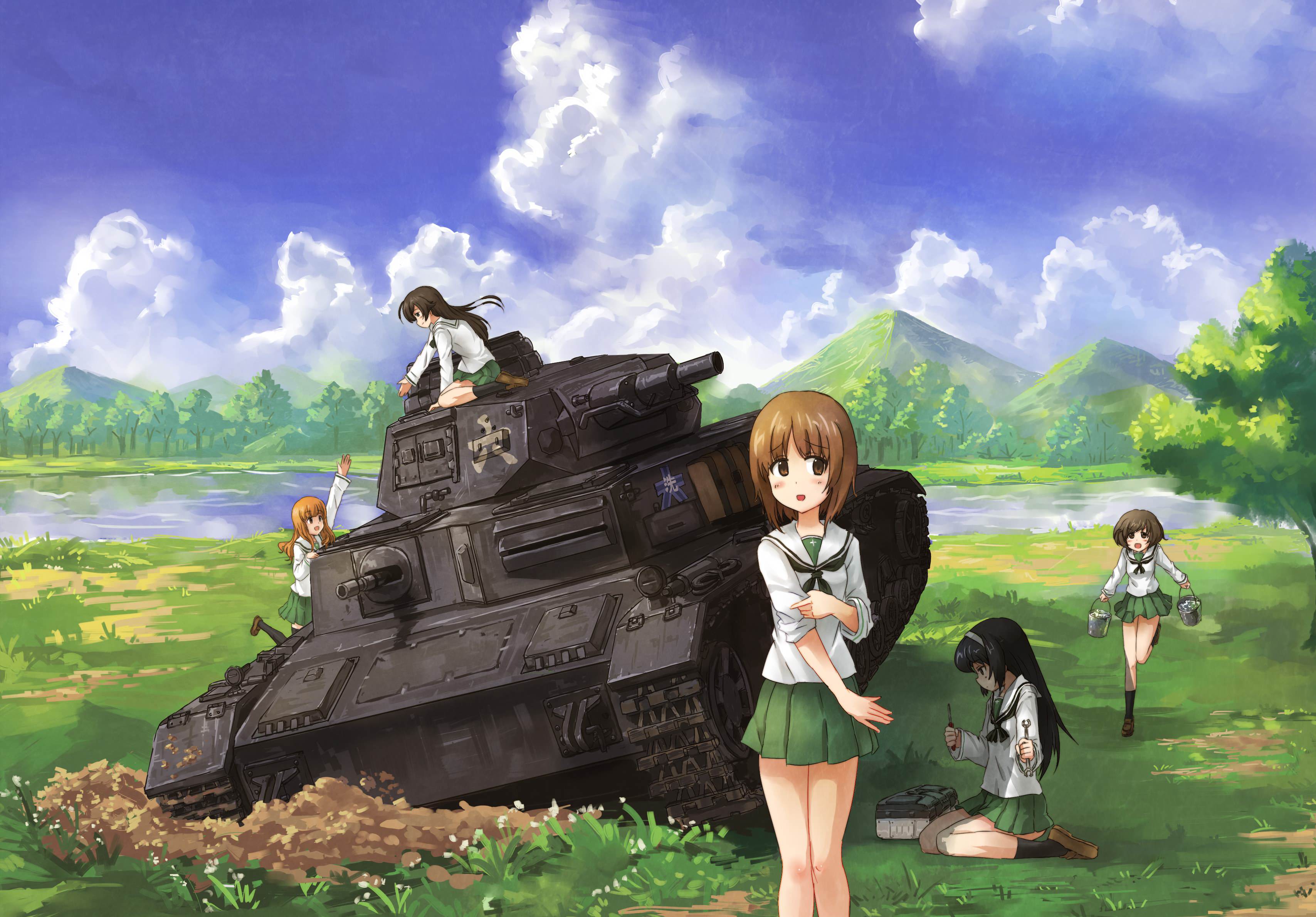3415x2380 Girls Und Panzer Wallpaper